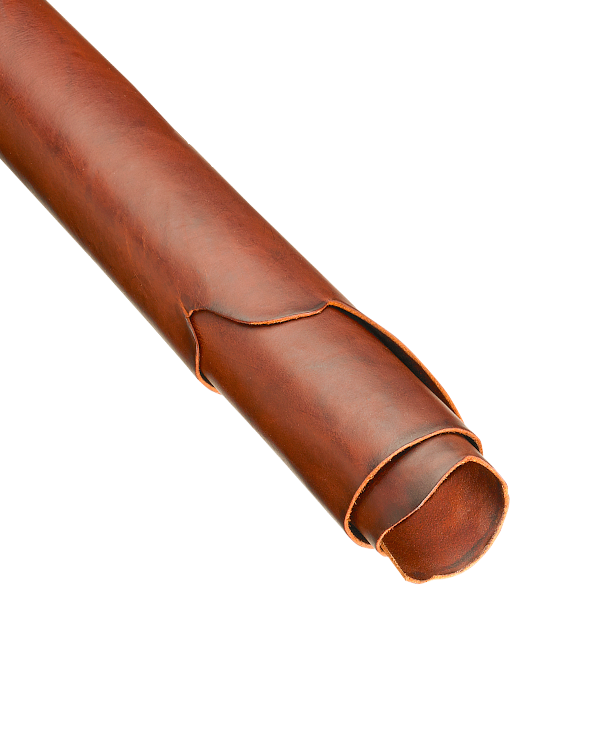 Cognacsfärgat läder