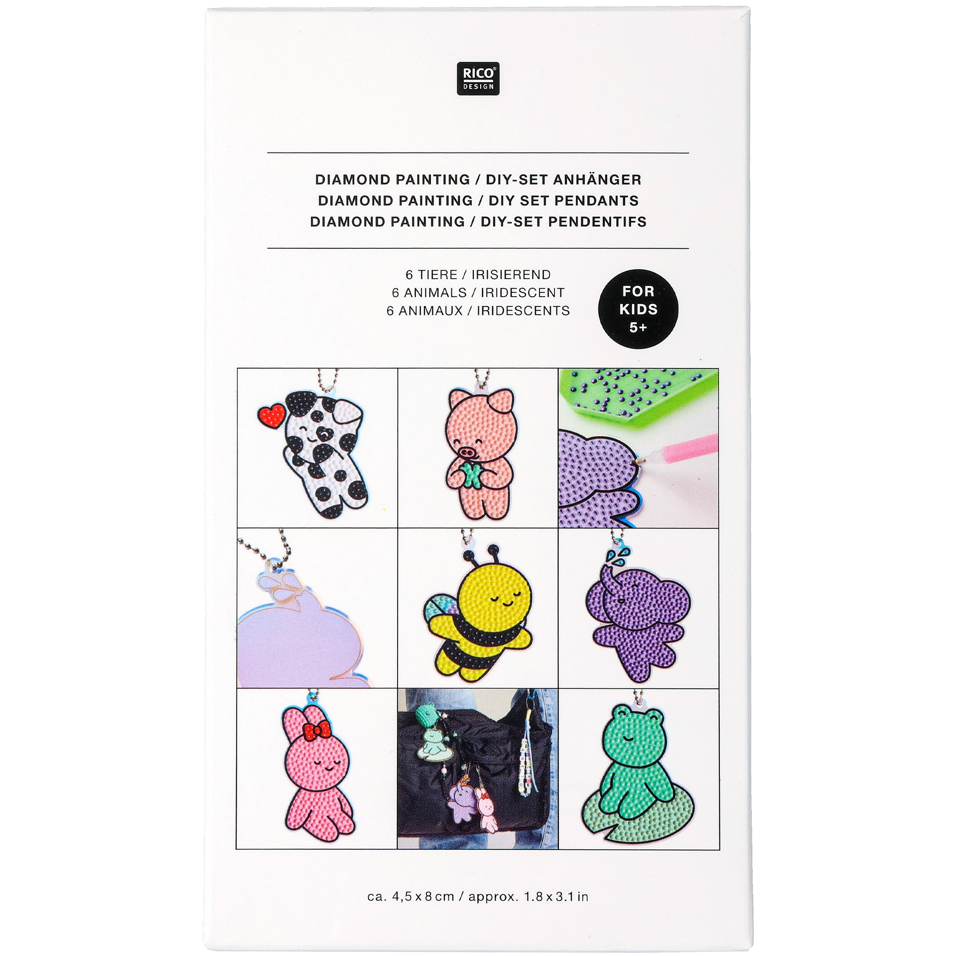 Diamond painting nyckelring