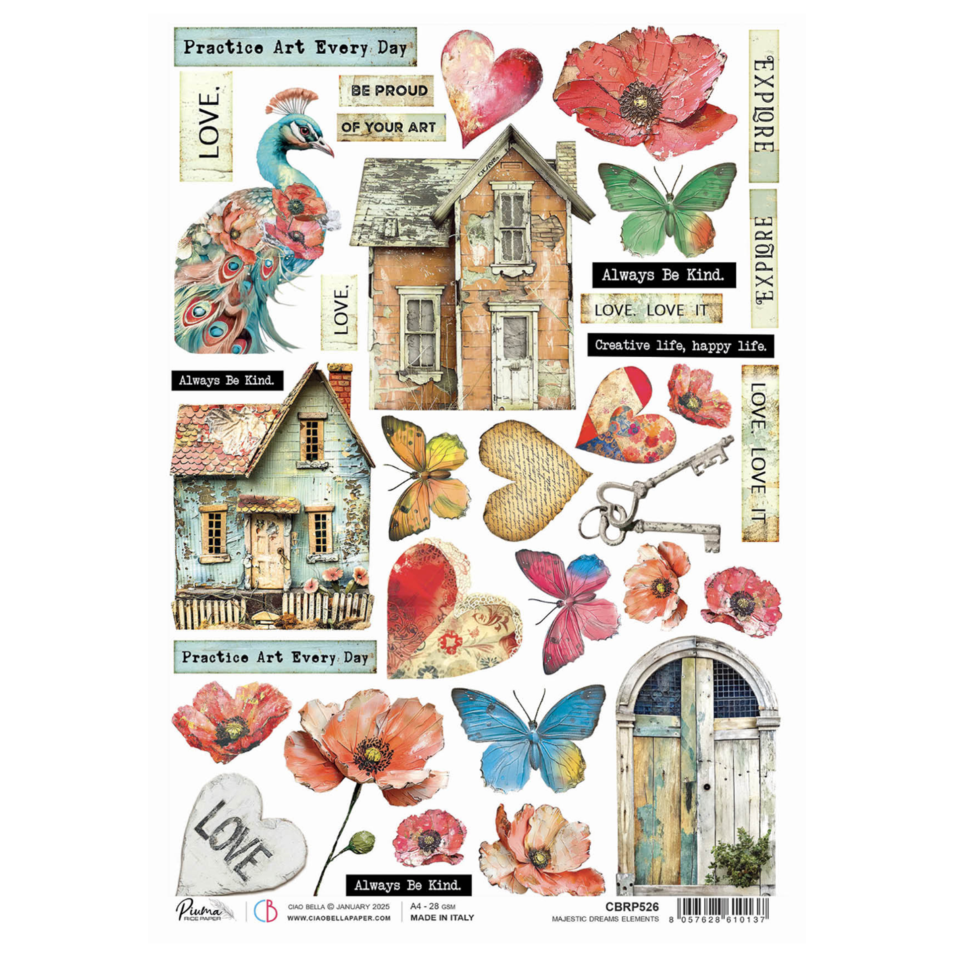 Decoupage Rispapir Majestic, element