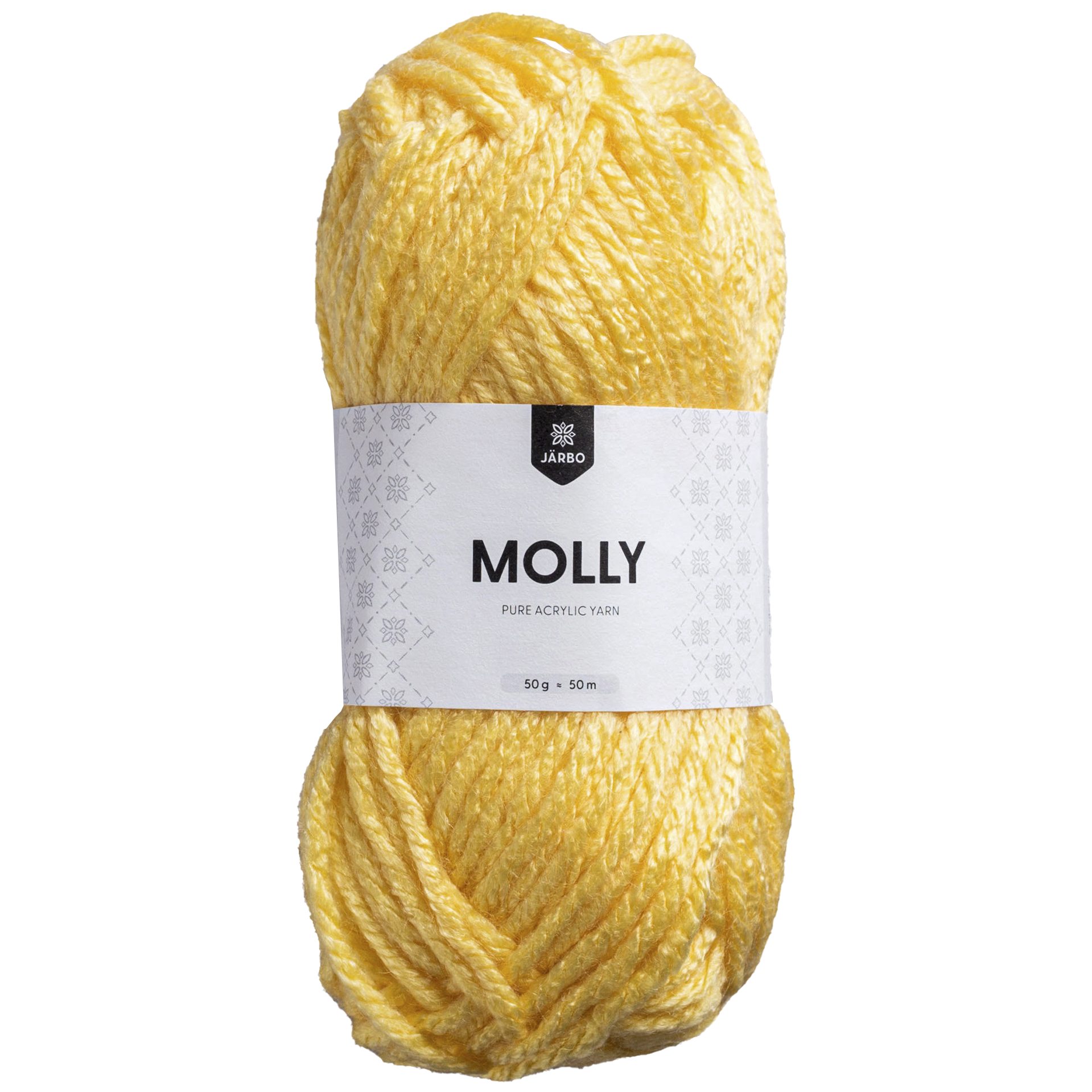 Järbo Molly, akrylgarn, lysegul