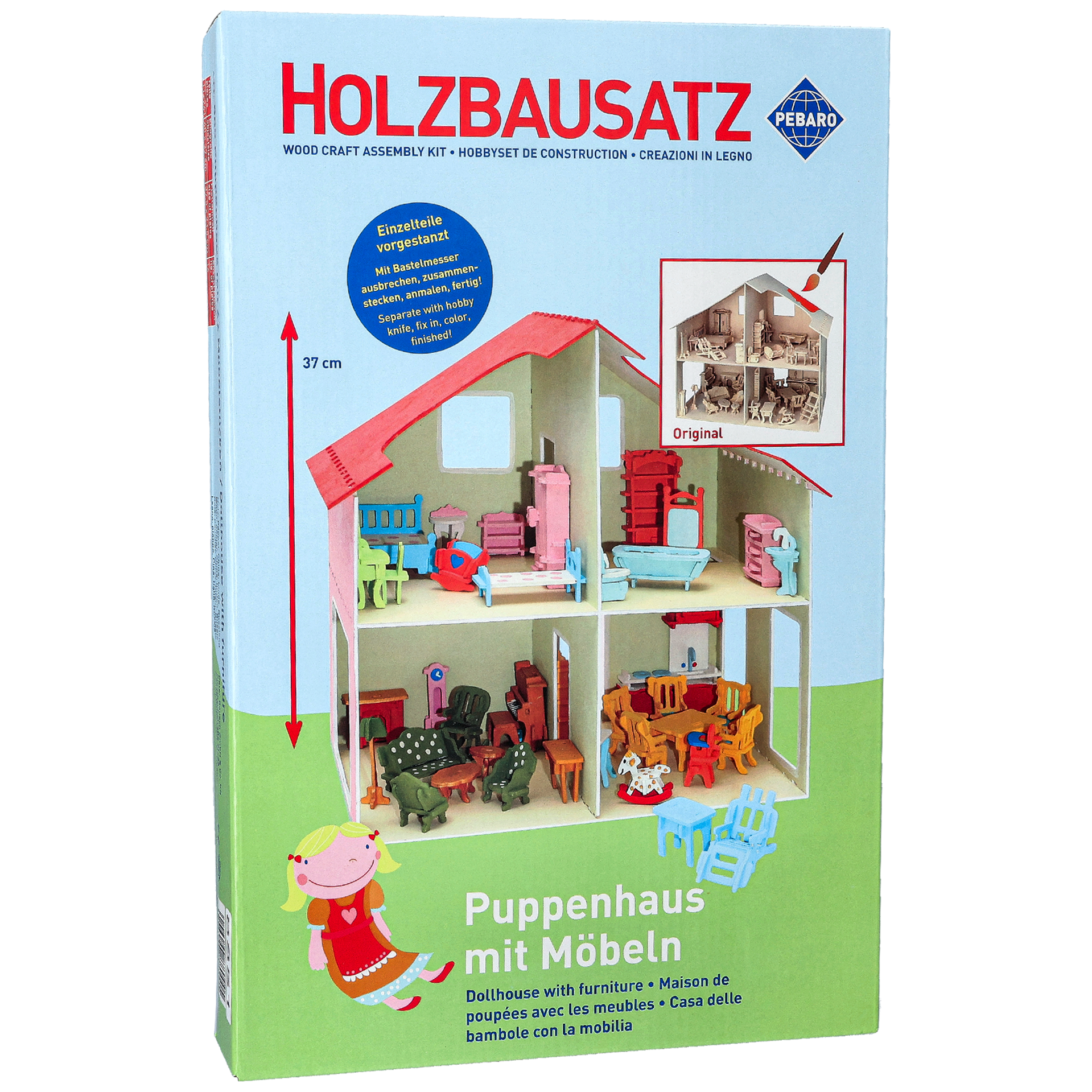 Nukkekoti huonekaluilla