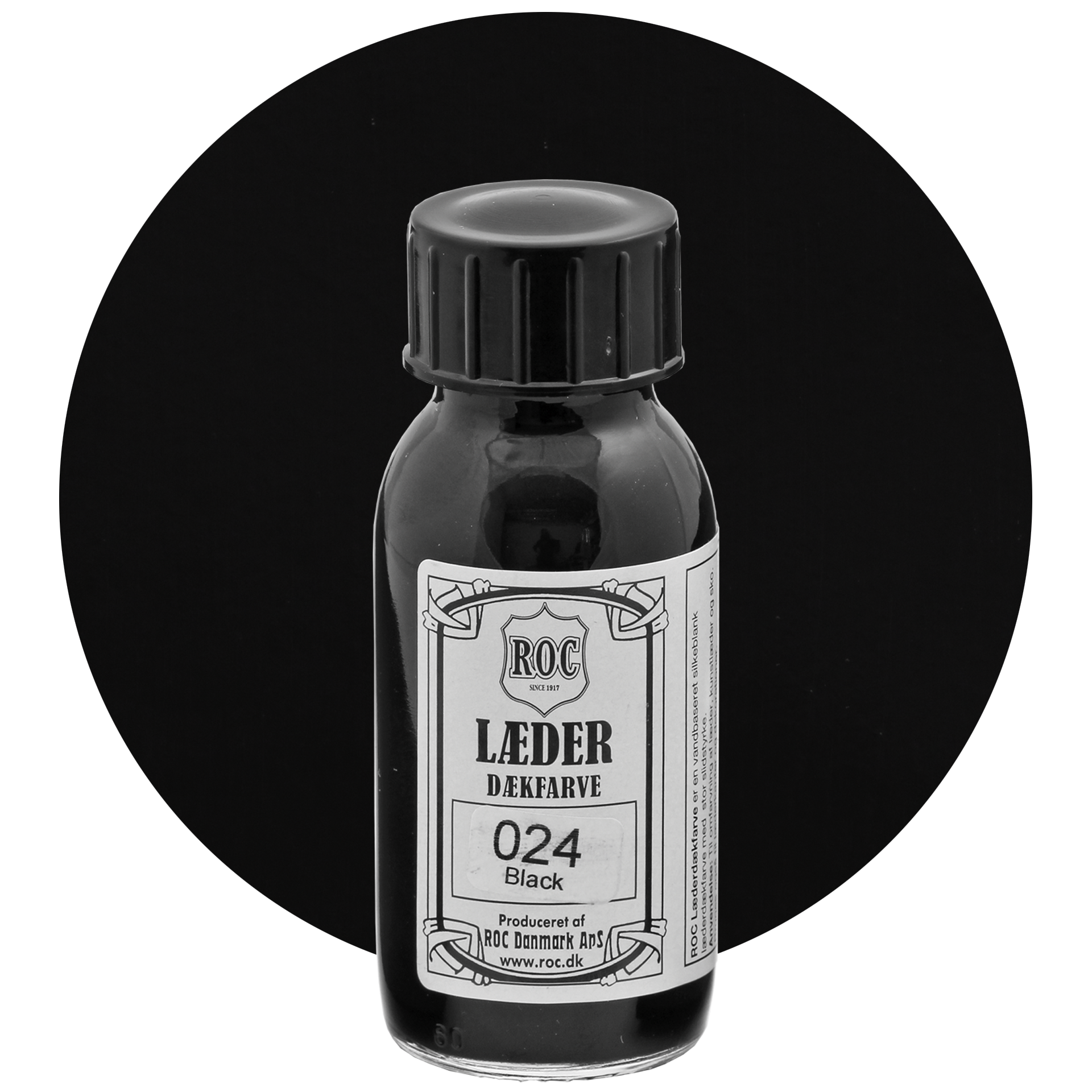 Læderdækfarve, black