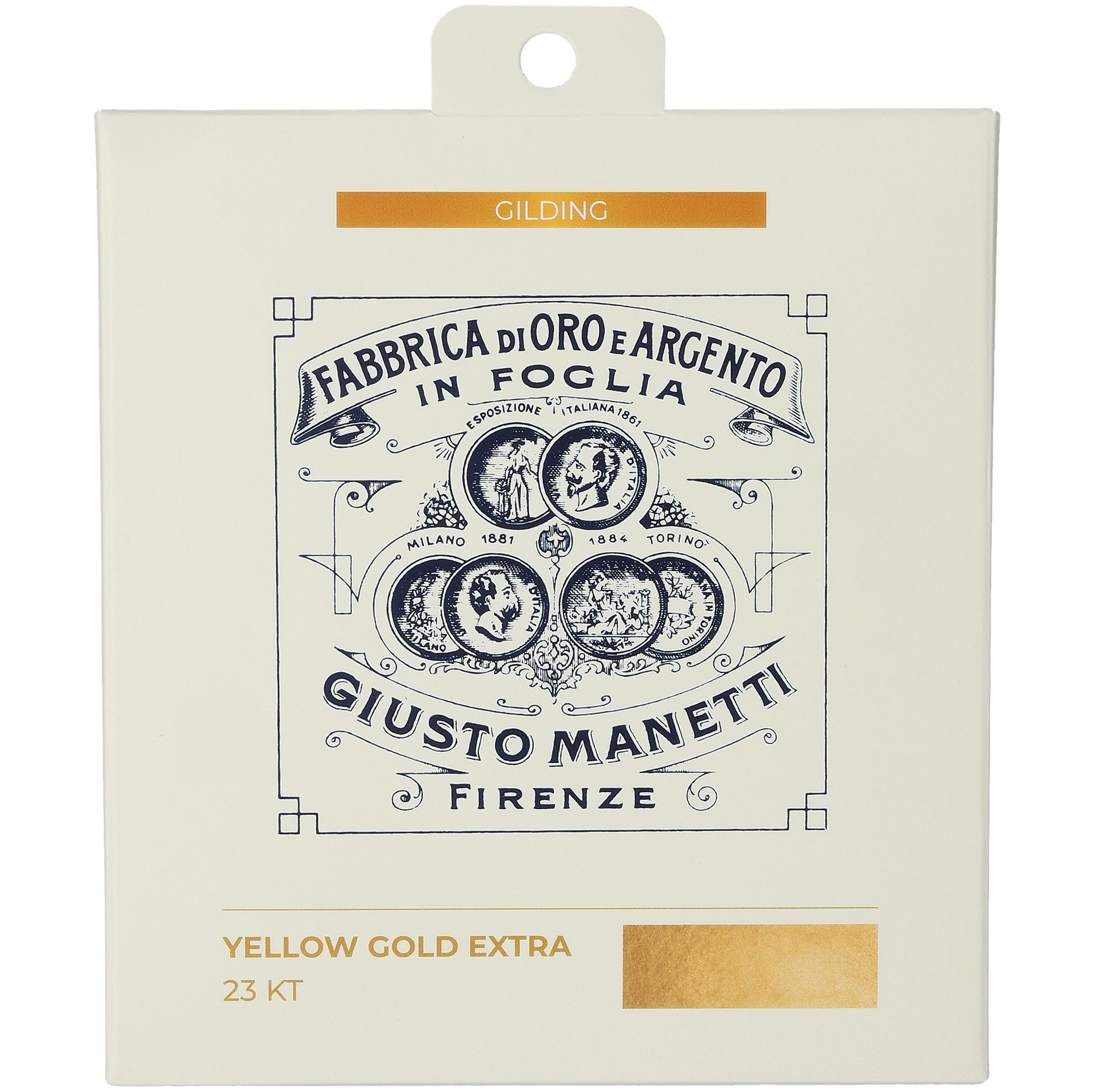 Bladguld extra yellow 23 k, 5 ark