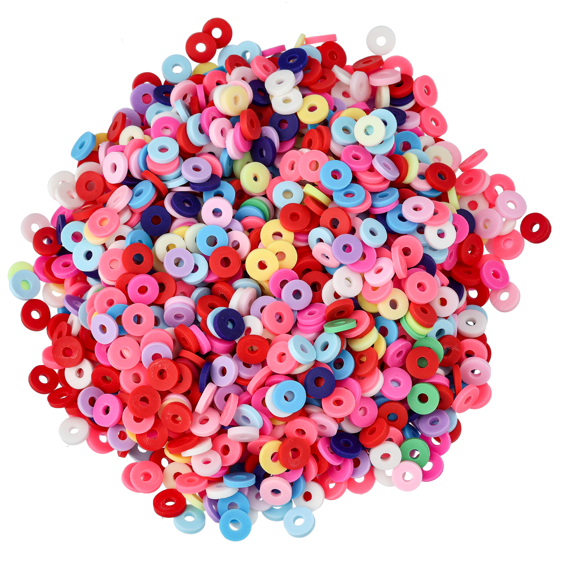 Heishi pärlor, mixade färger