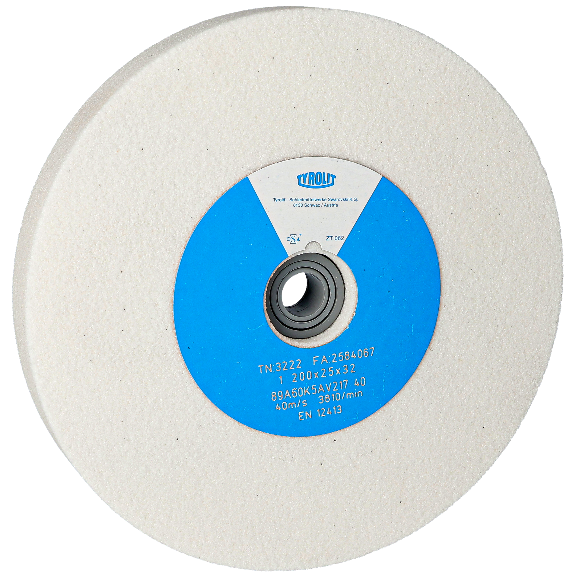 Slipeskive, 200x25 mm