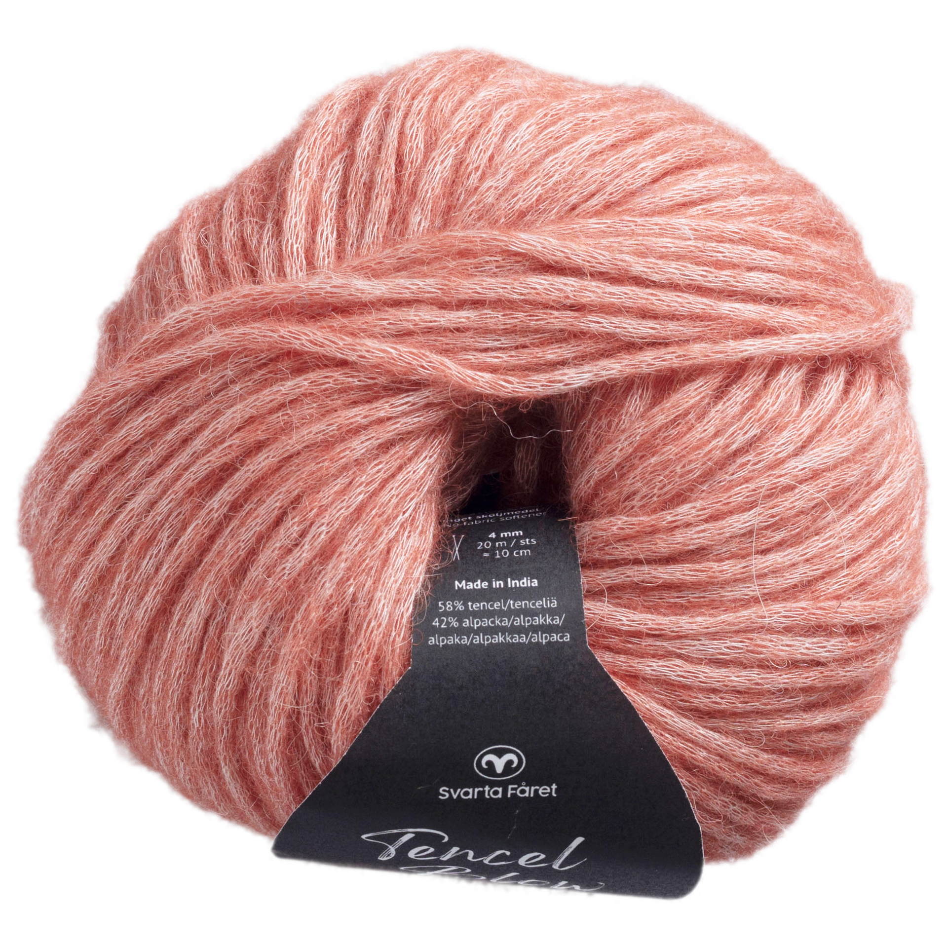 Svarta Fåret Tencel Blow, tencel/alpacka lanka, meloni