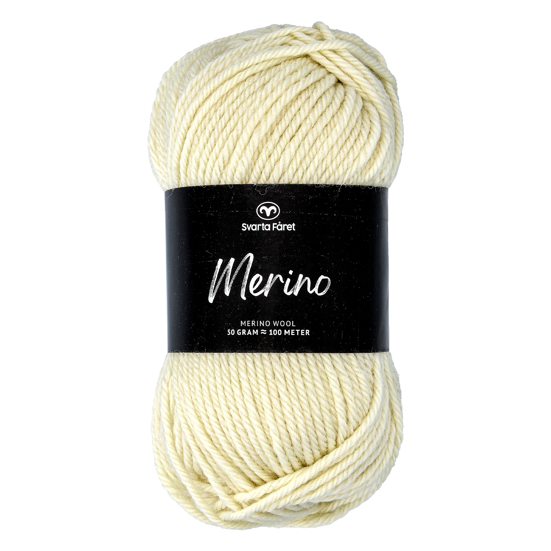 Svarta Fåret Merino ullgarn, vanilje