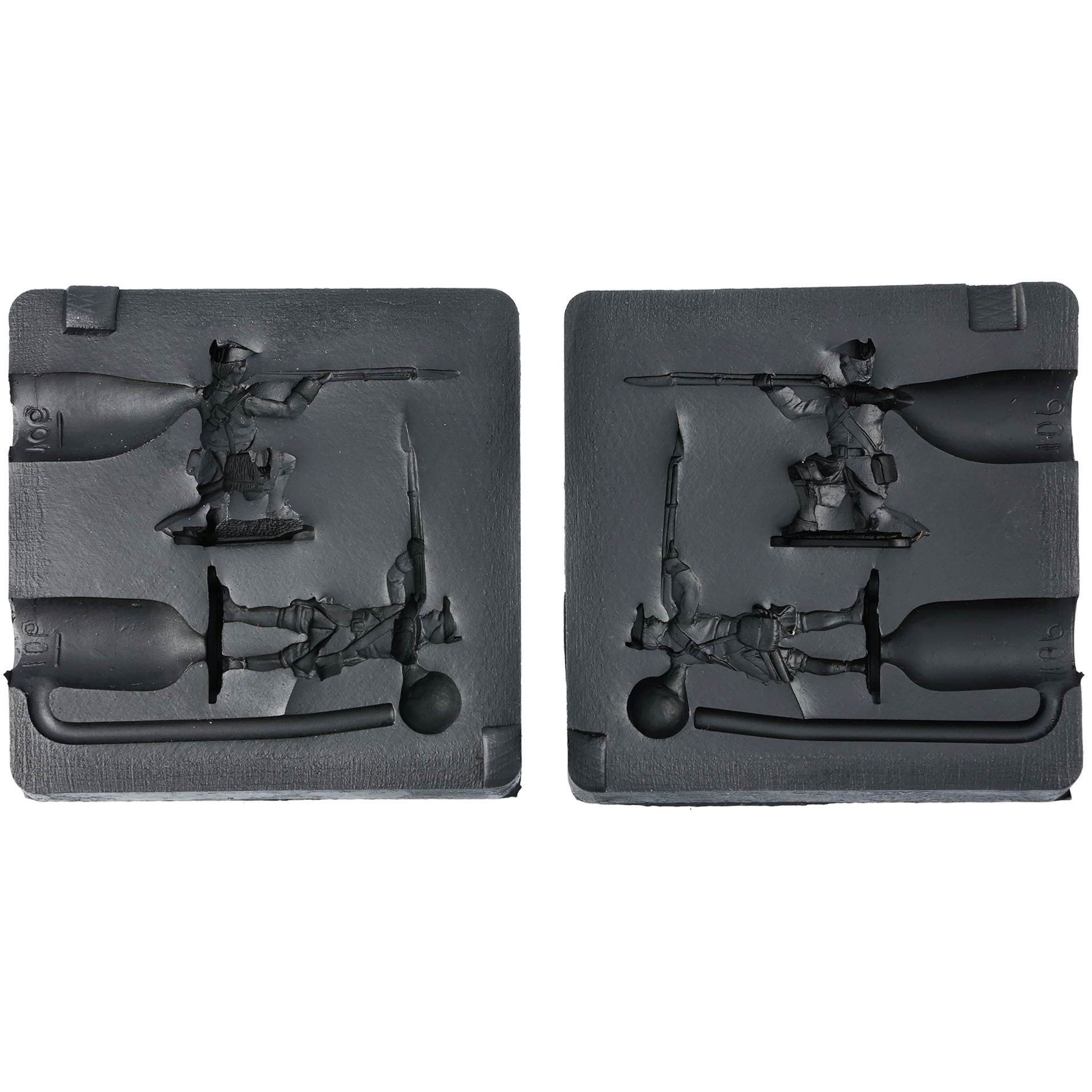 Tinavalumuotti, muskettisotilas