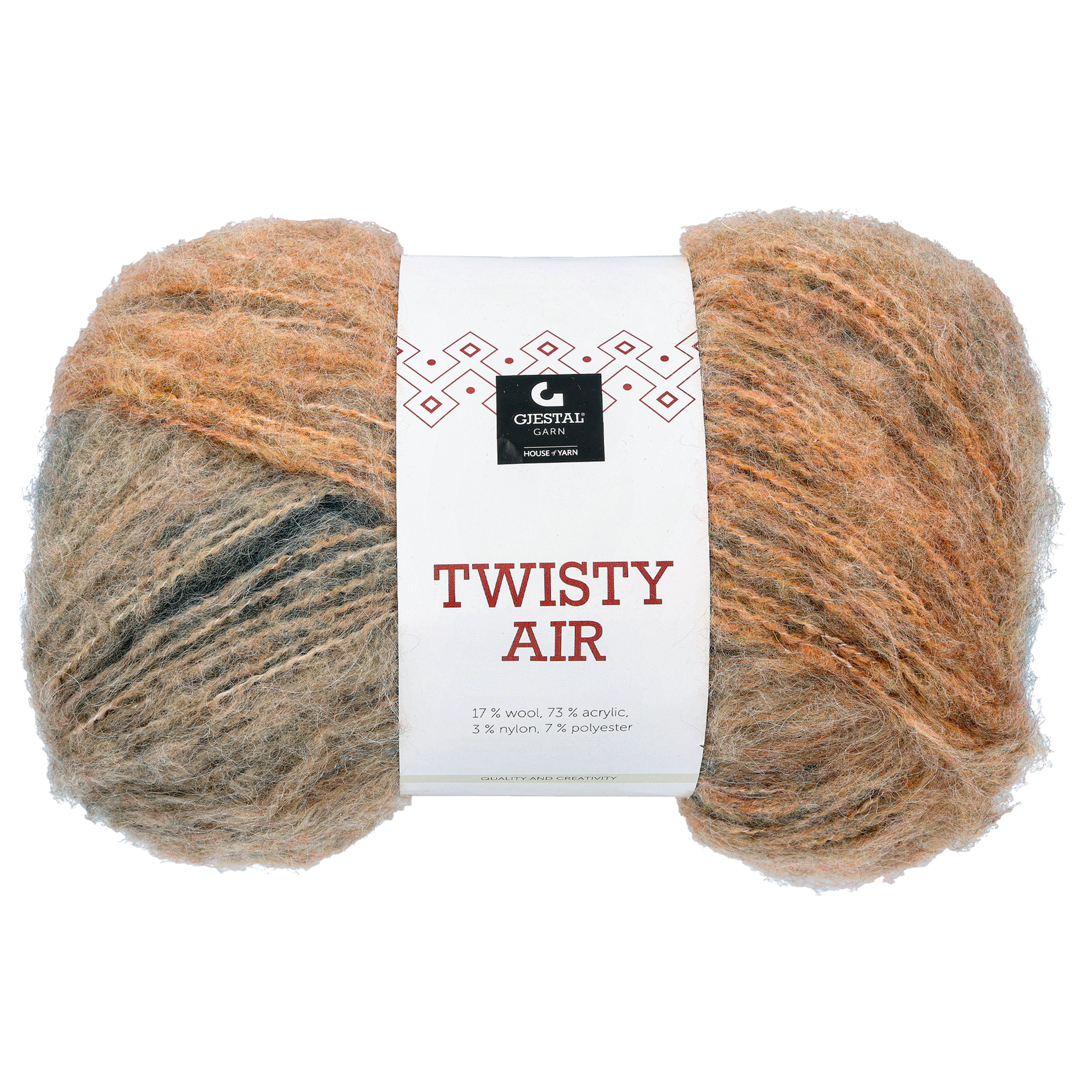 Twisty Air ull/akrylgarn, rosa/mullvad