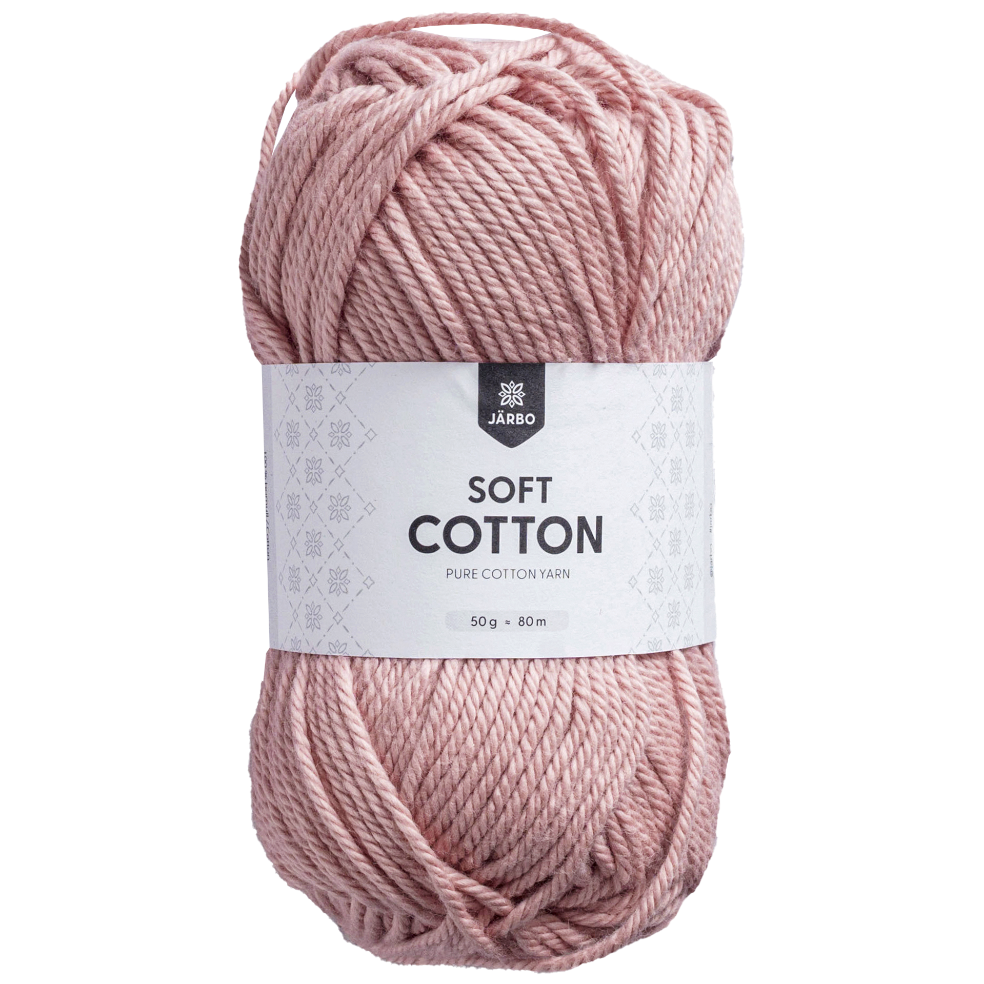 Järbo Soft cotton, bomullsgarn, gammalrosa