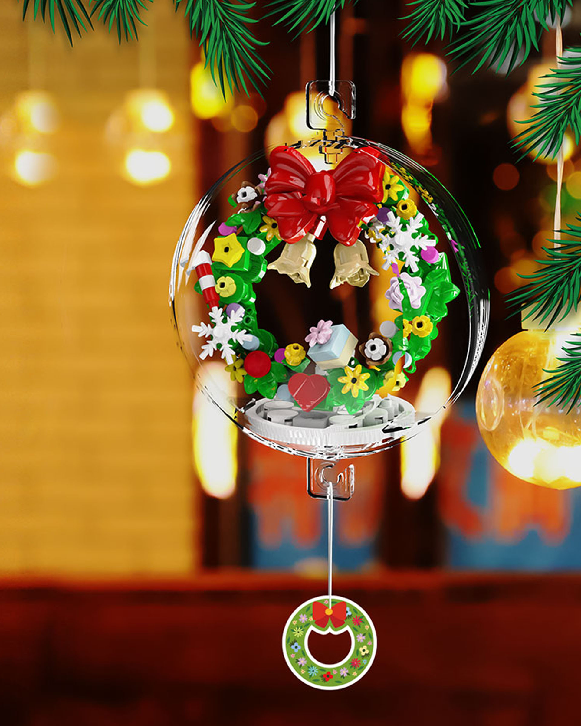DIY julekugle, julekrans