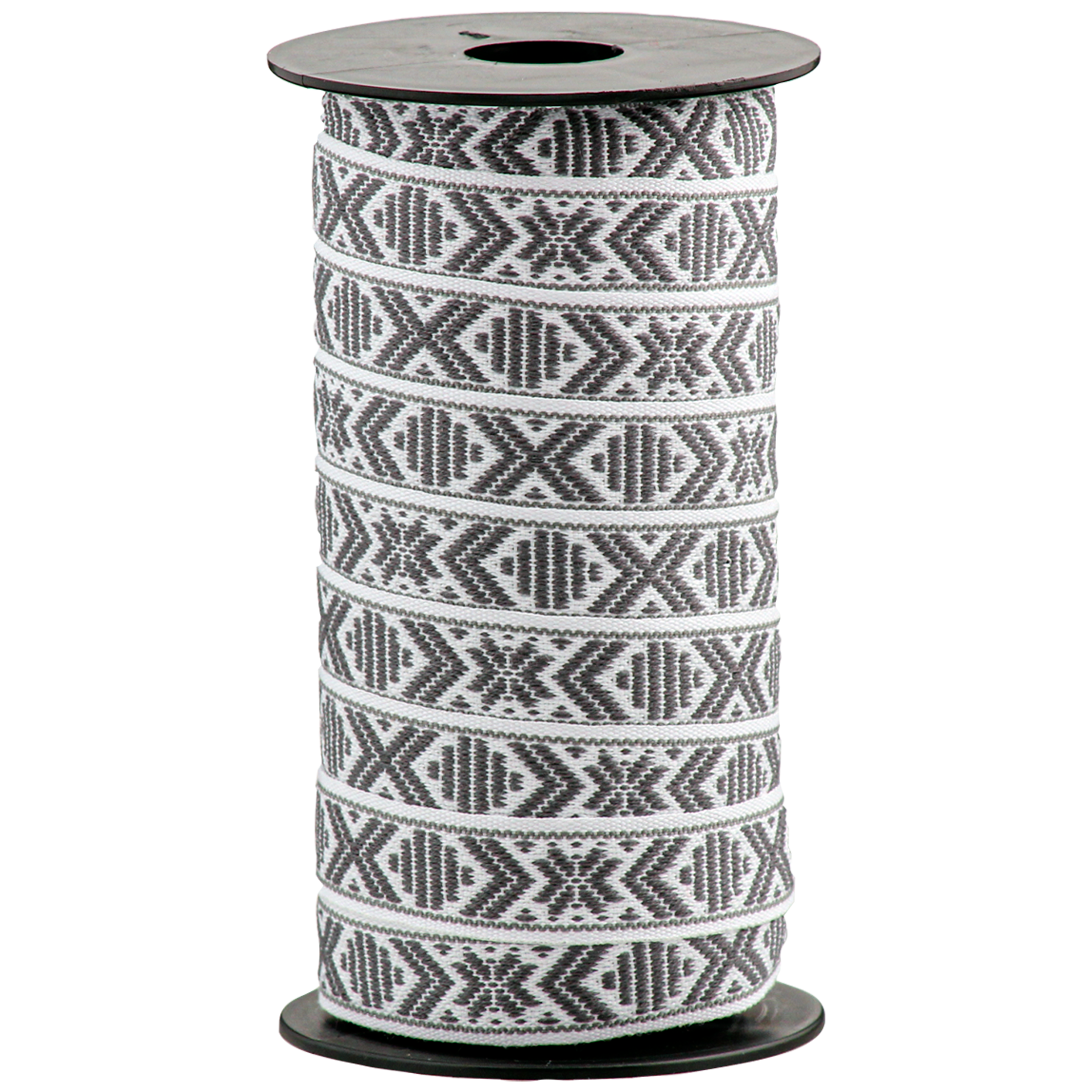 Almuebånd, hvid/grå