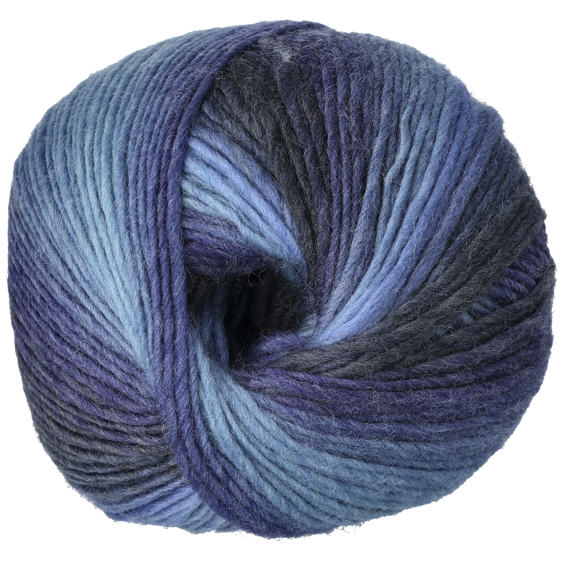 Pretty ullgarn, blå print