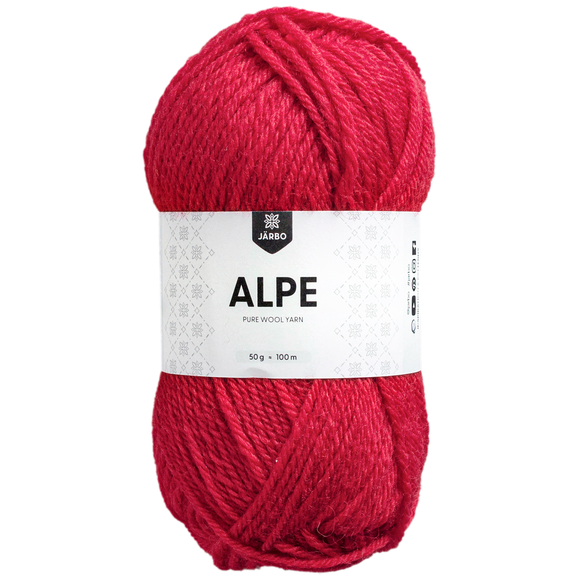 Järbo Alpe ullgarn, julröd