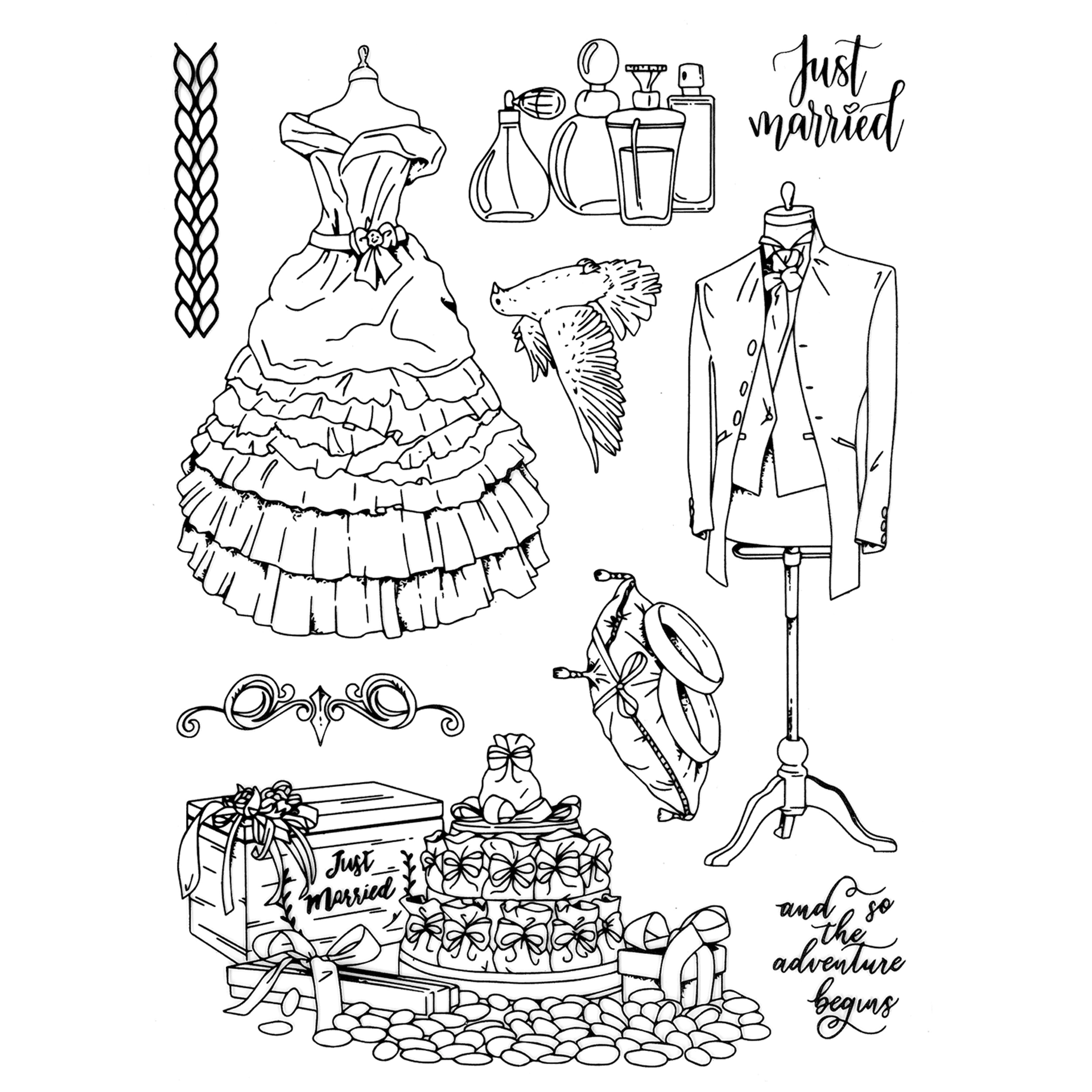 Leimasimet Just married