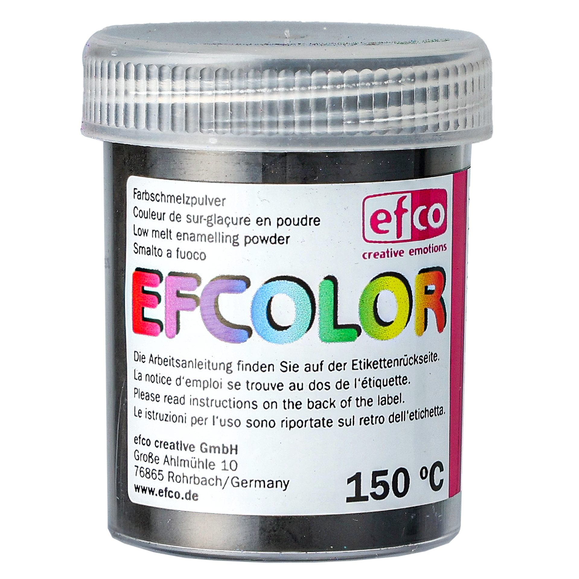 Efcolor smältpulver, svart