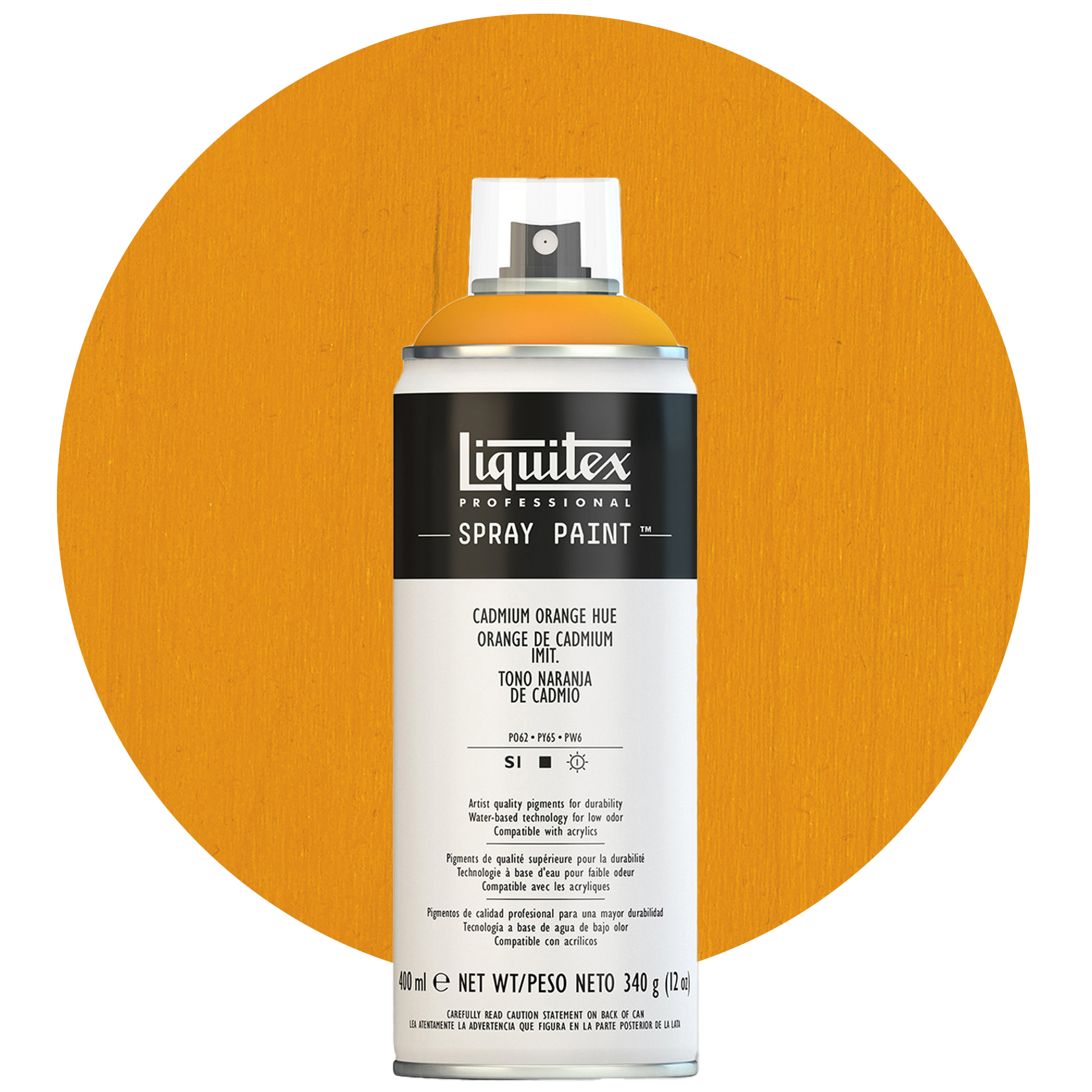 Sprayfärg Liquitex, cadmium orange hue