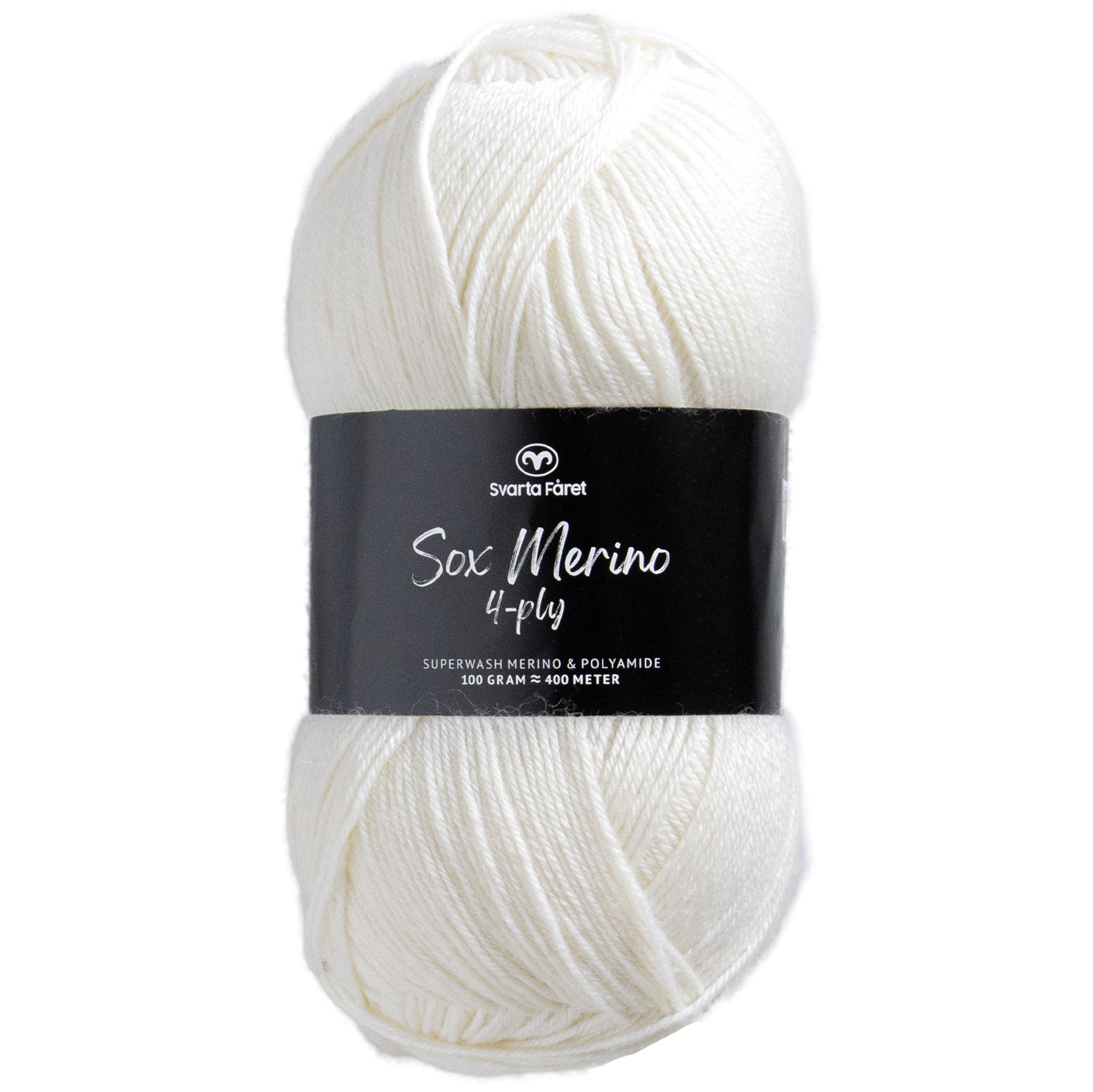Sox Merino 4 ply, natural white