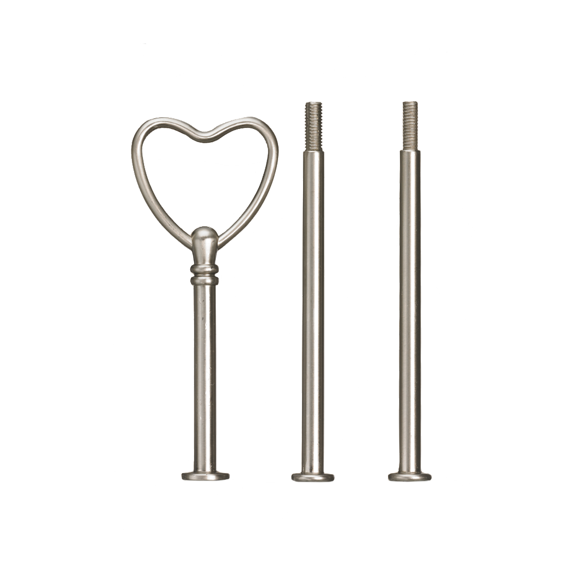 3-dels Kakfatshandtag, matt silver