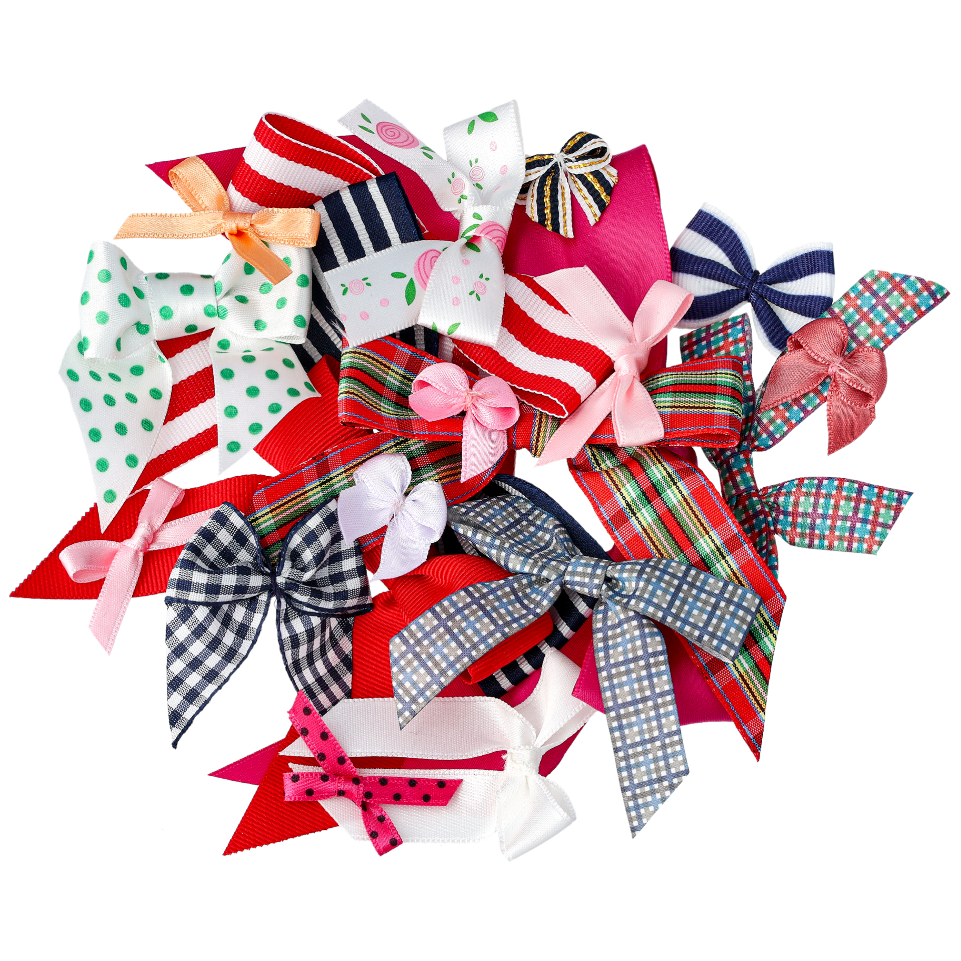 Rusetteja sekapakkaus