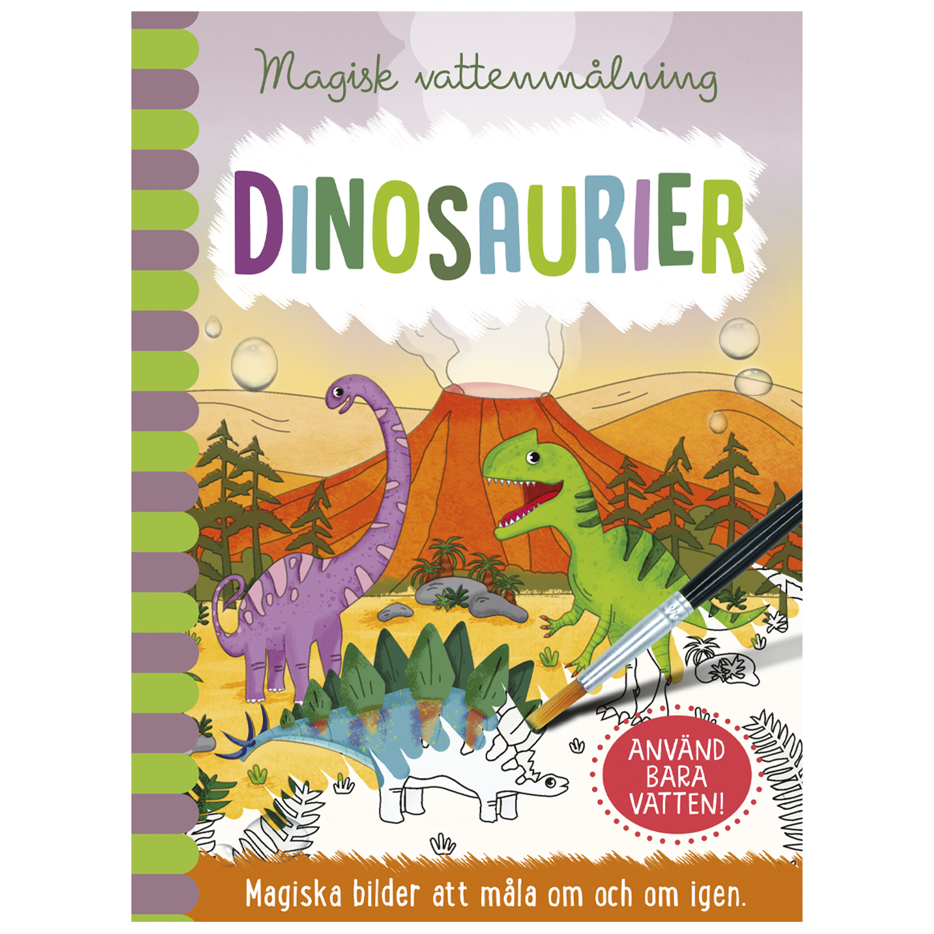 Magisk vattenmålning Dinosaurier