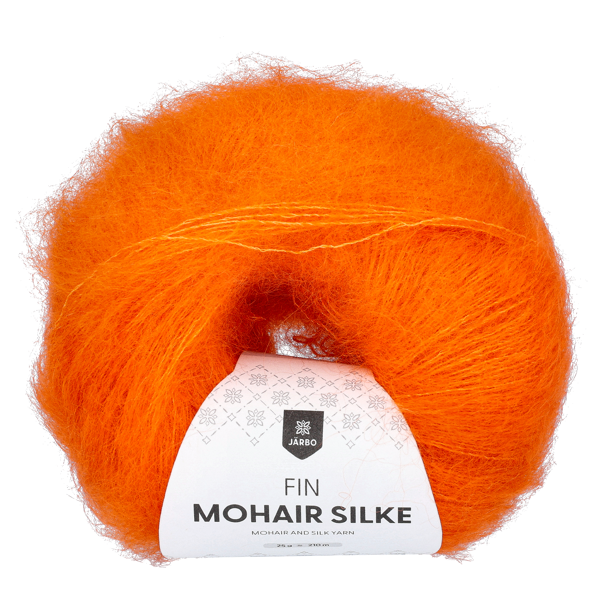Järbo Fin mohair/silke garn, solar flare