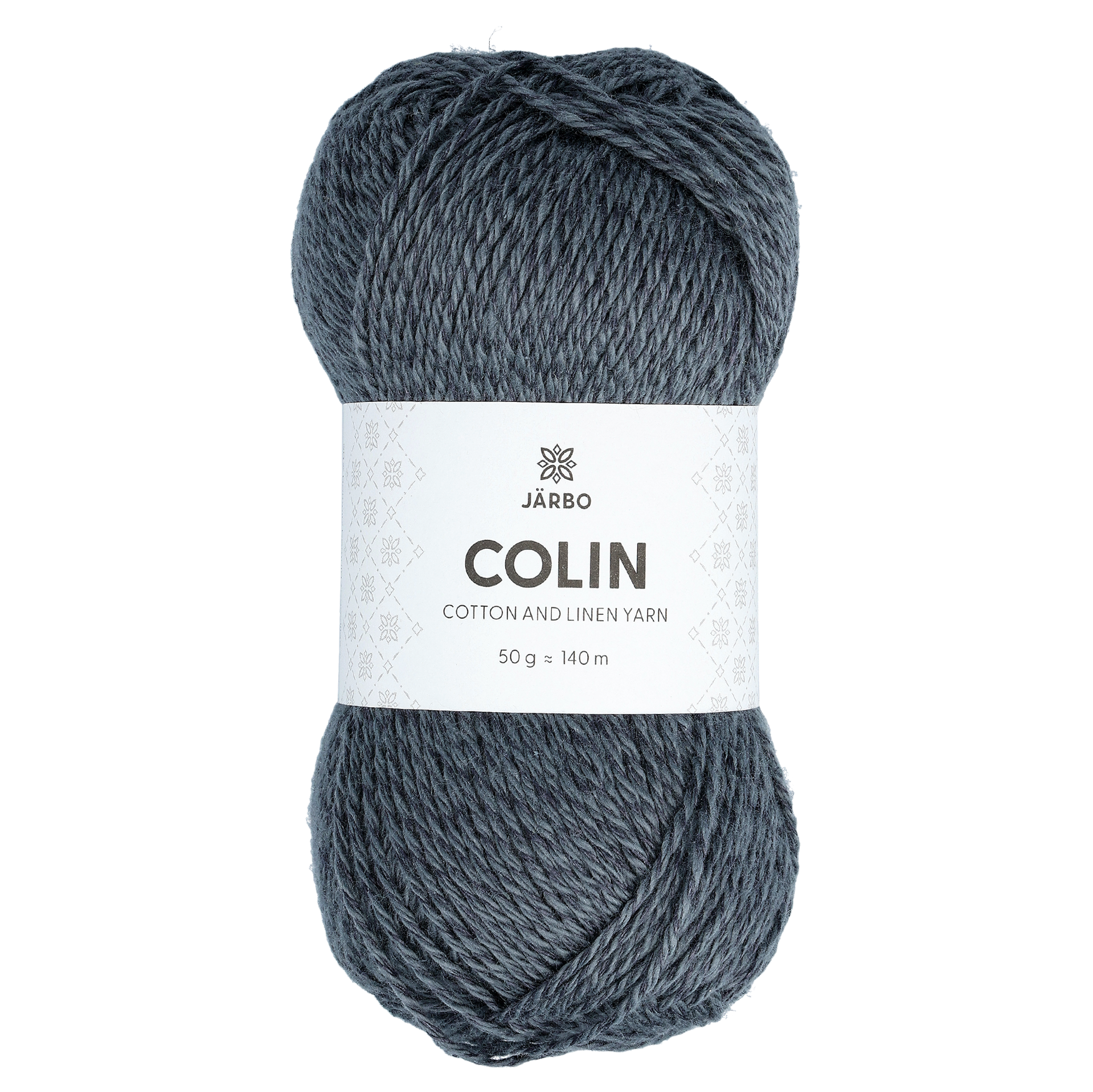 Colin bomulls-/lingarn, grey steel