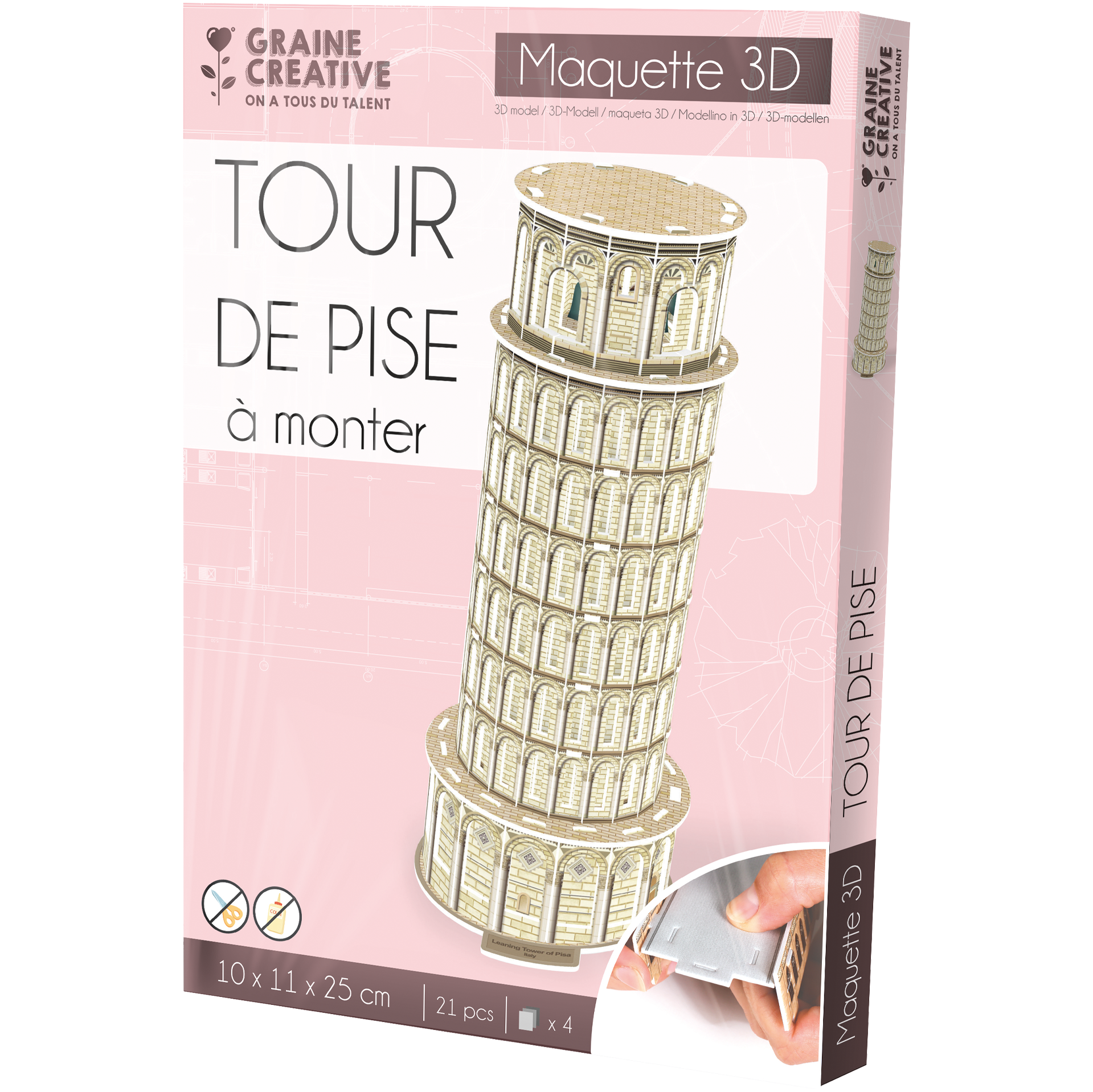 3D-model, Det Skæve Tårn i Pisa