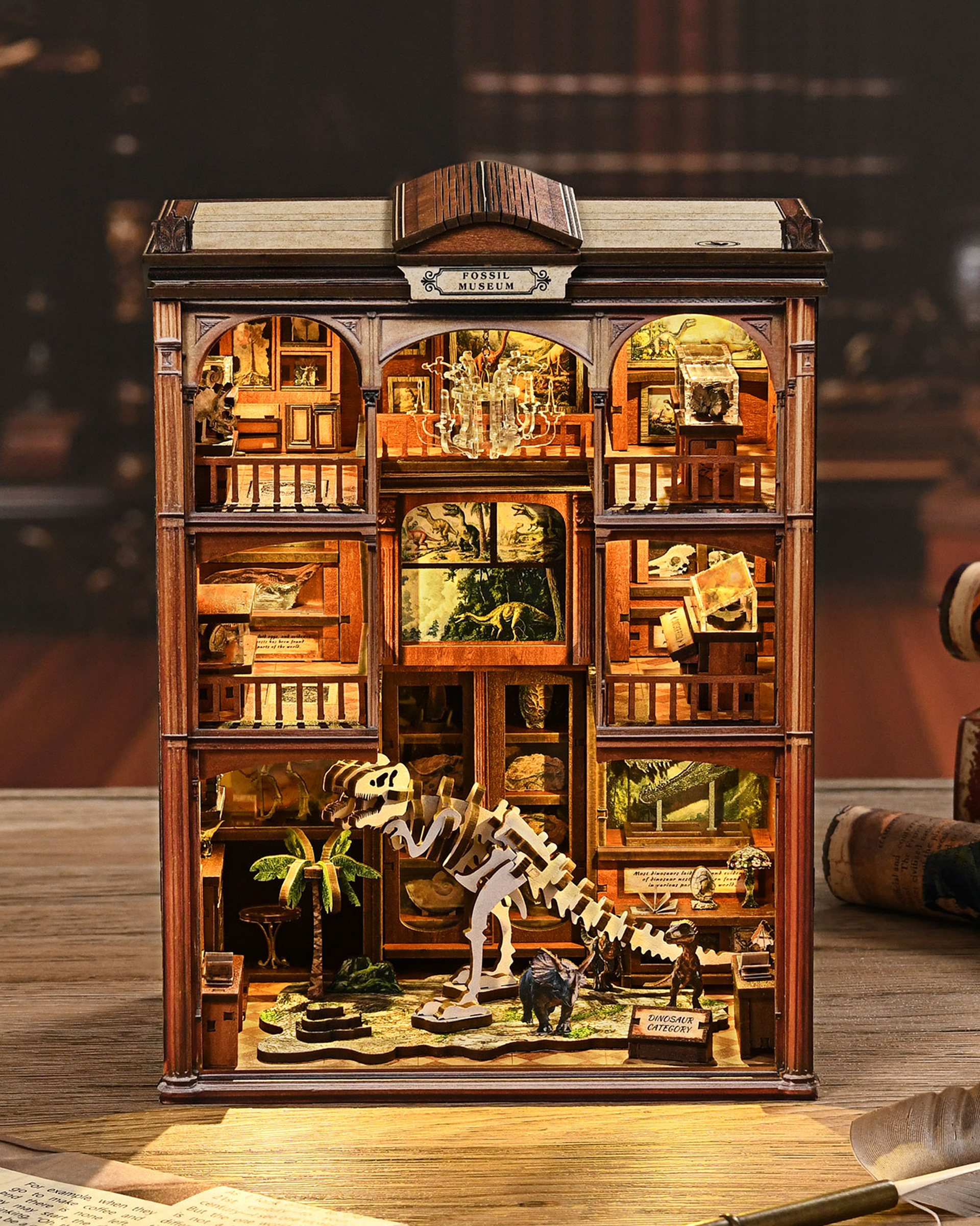 DIY Book Nook Fossil museum