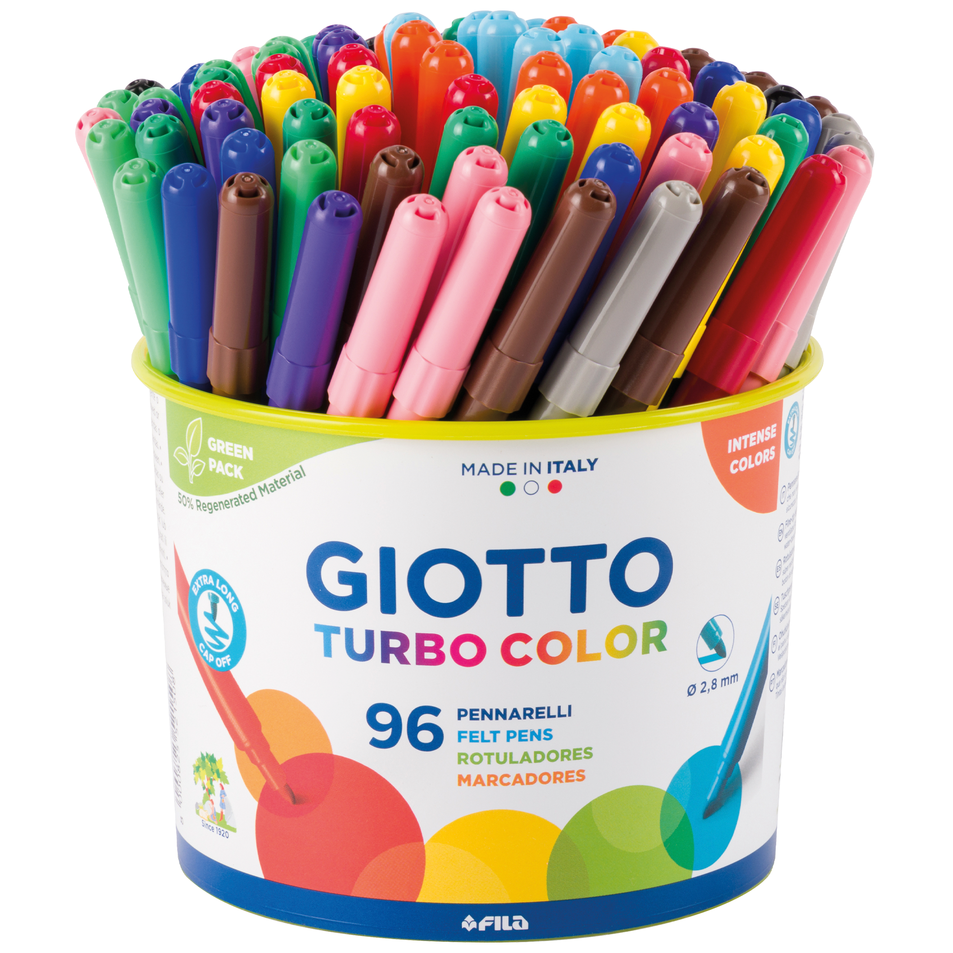 Tusj Giotto Turbo Color, 96 stk