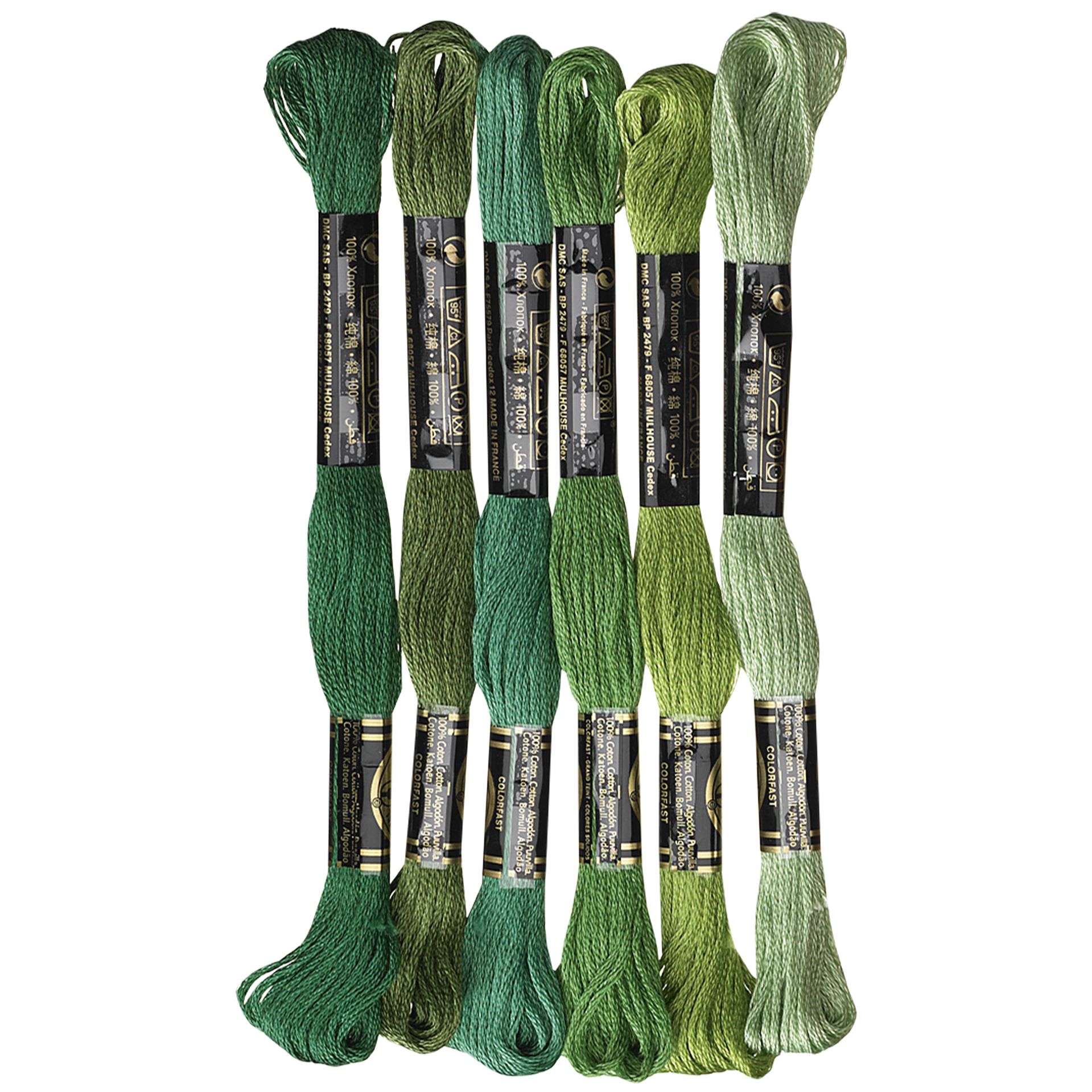 Moulinégarn, grønne nyanser