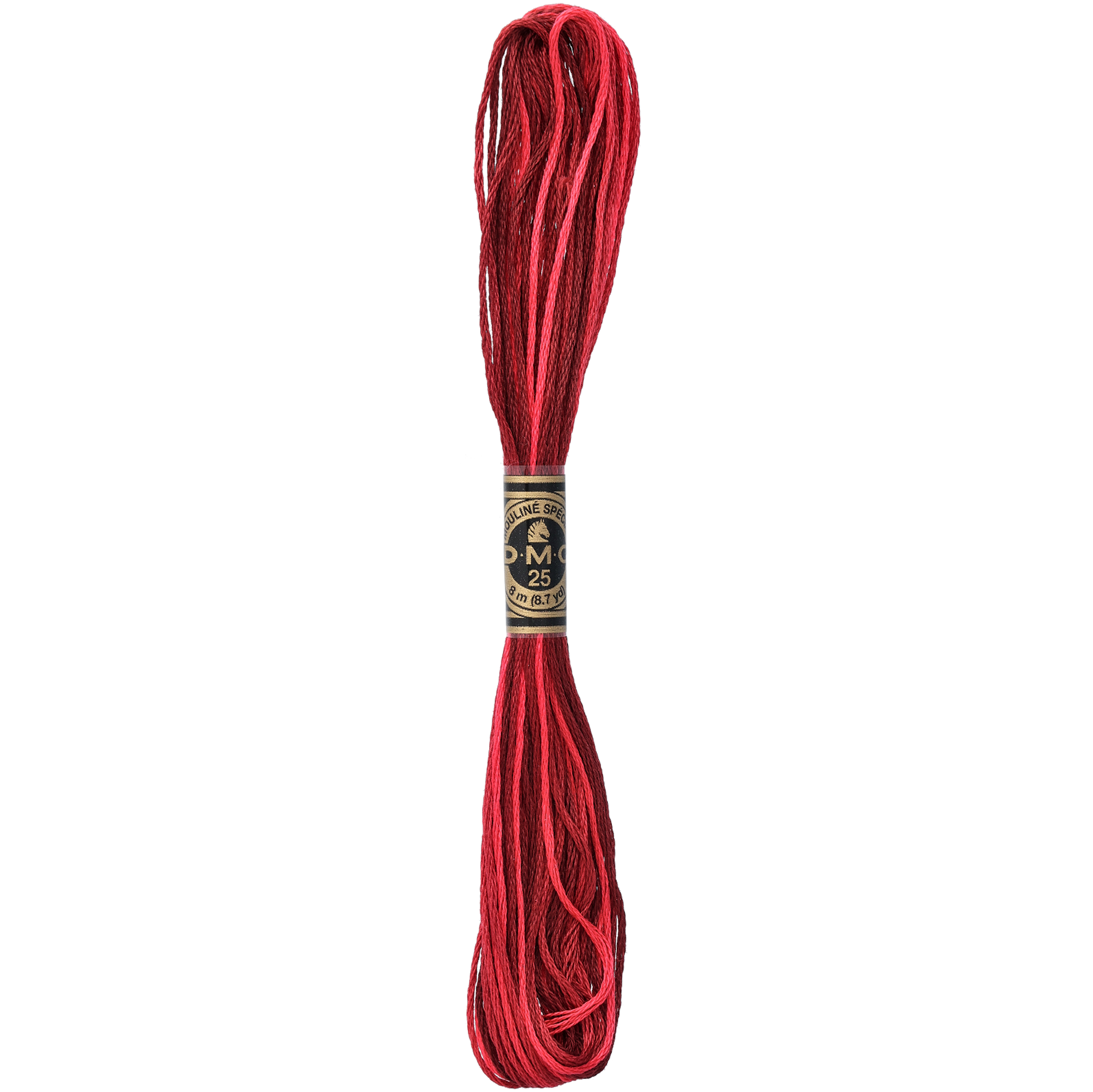 DMC broderigarn melerat, mörkröd