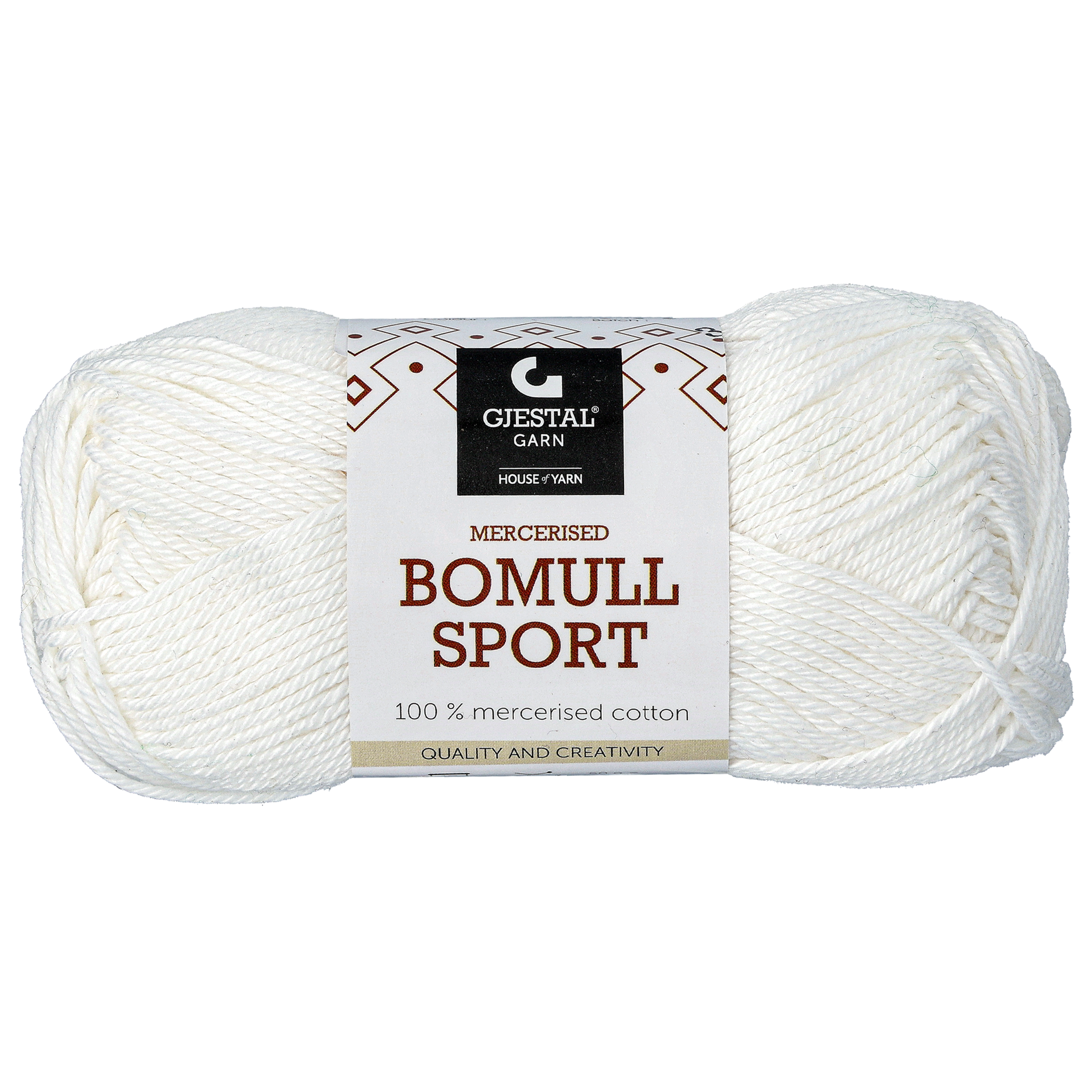 Bomuld sport garn, hvid