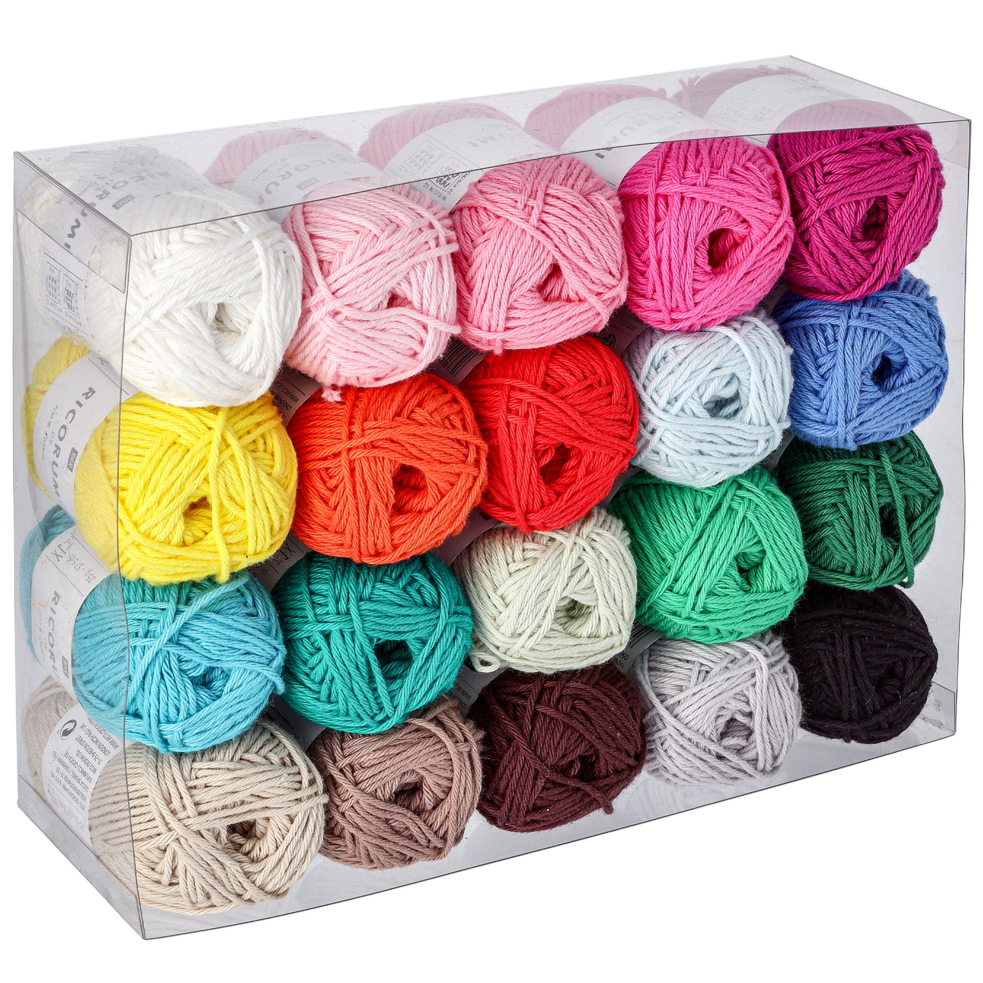 Virkkauslanka Perusvärit