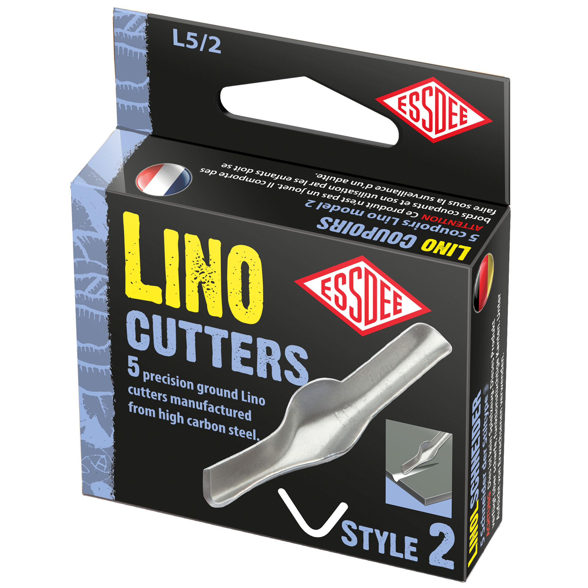 Knivblad Linoleum storlek 2