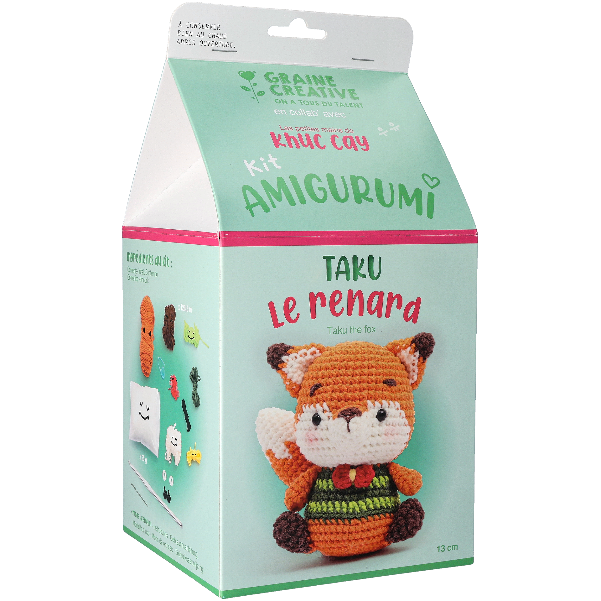 Amigurumi hæklekit, ræv