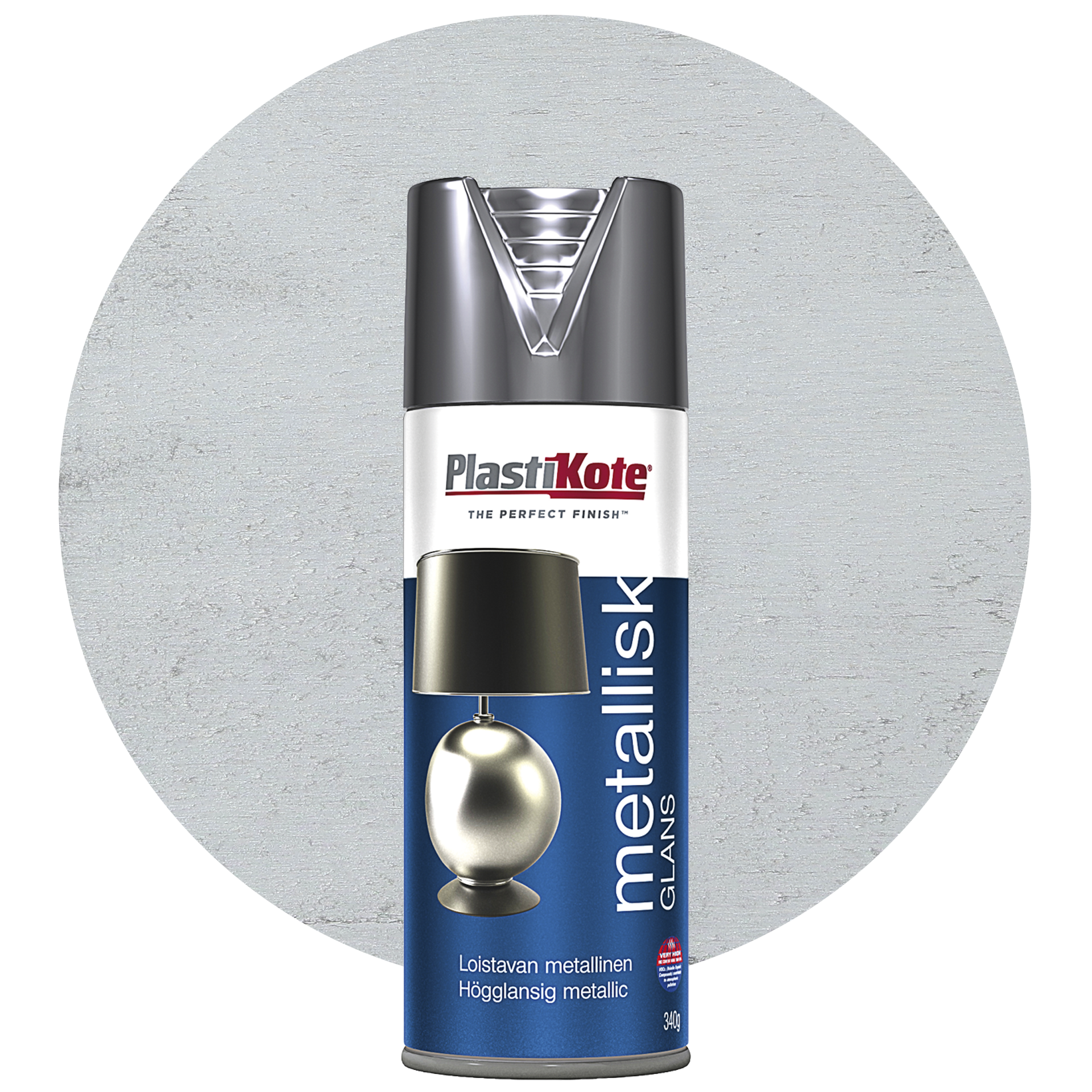 PlastiKote Suihkeväri metallic, hopea