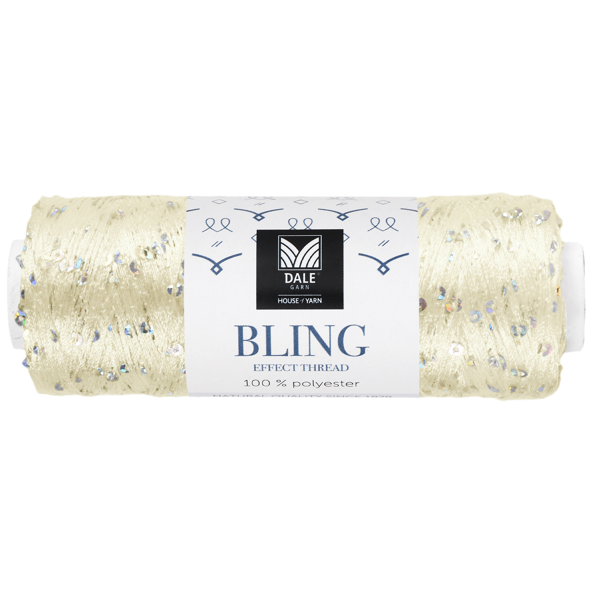 Bling efektilanka, offwhite
