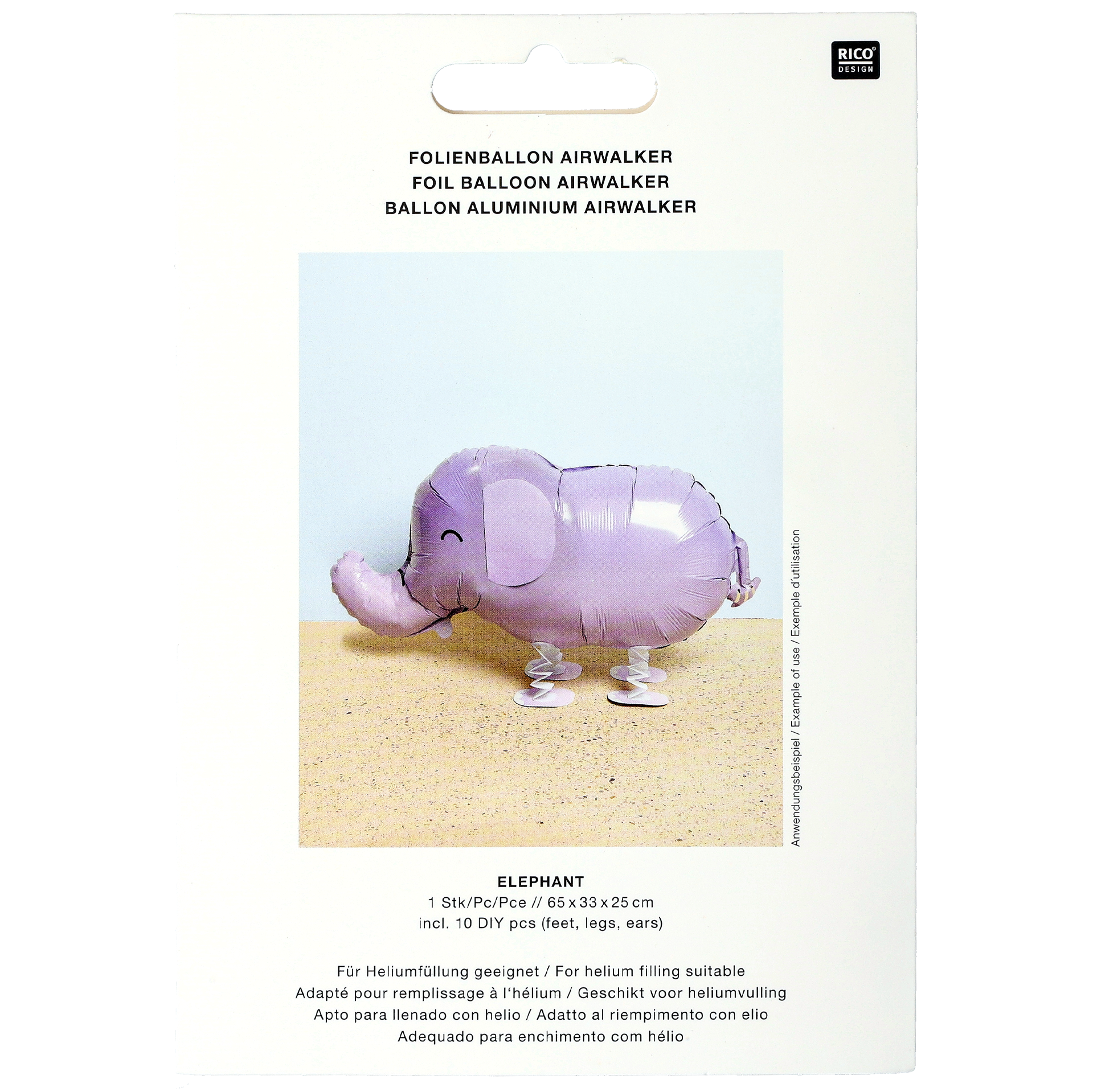 Airwalker balloon, elefant