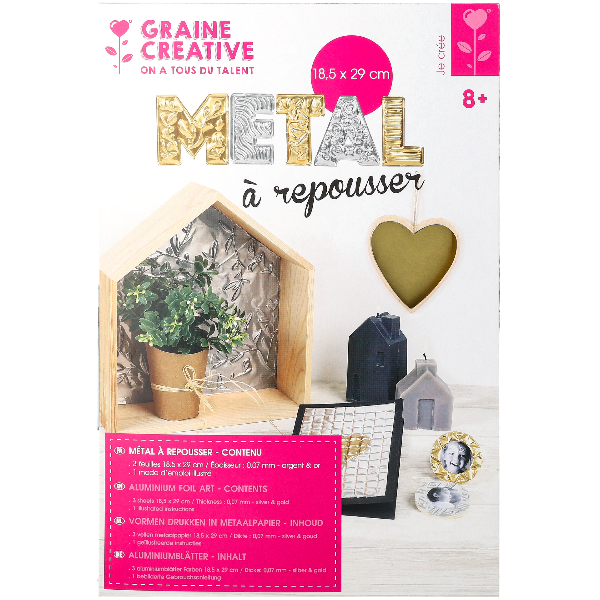 Metallfolie, guld/silver