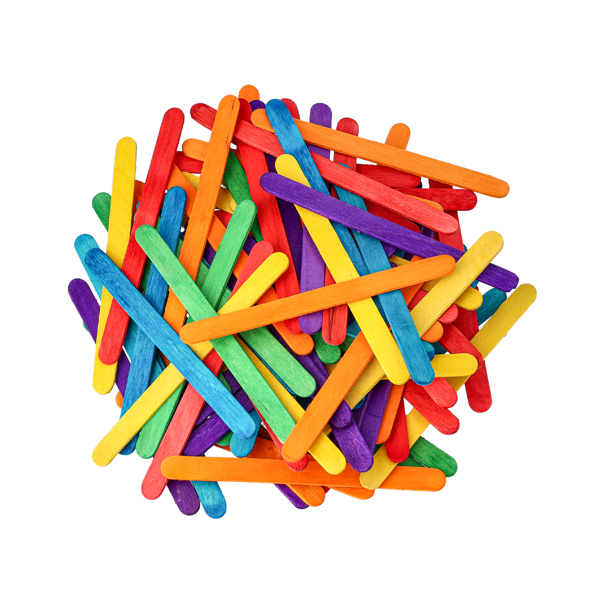 Glasspinnar färgade, 200 st