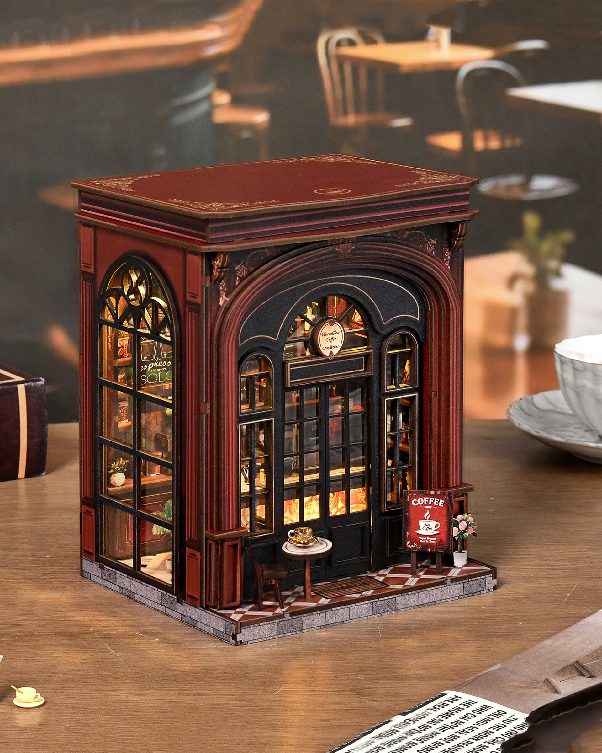 DIY Book Nook Coffee shop