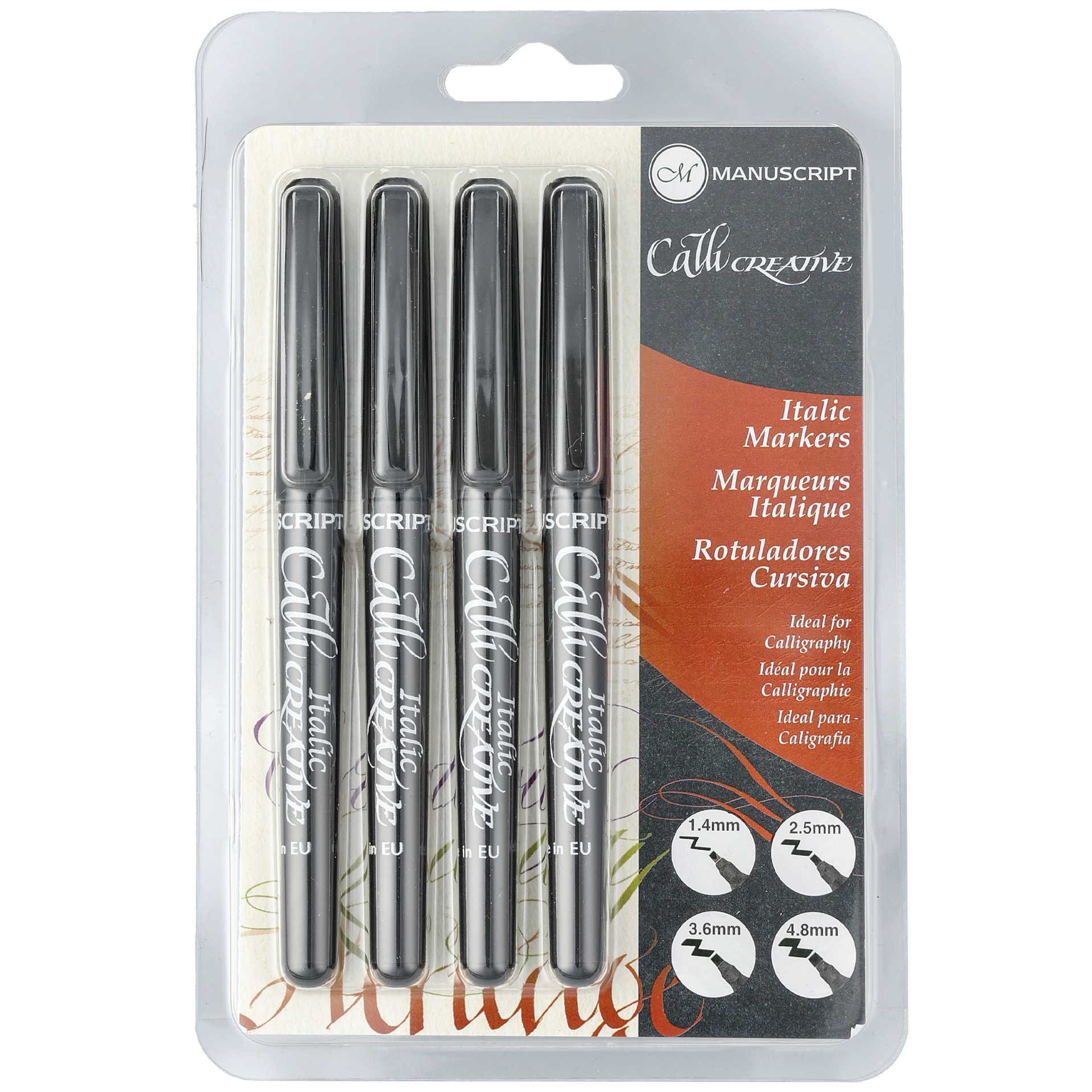 Manuscript Kalligrafipenne 4 stk