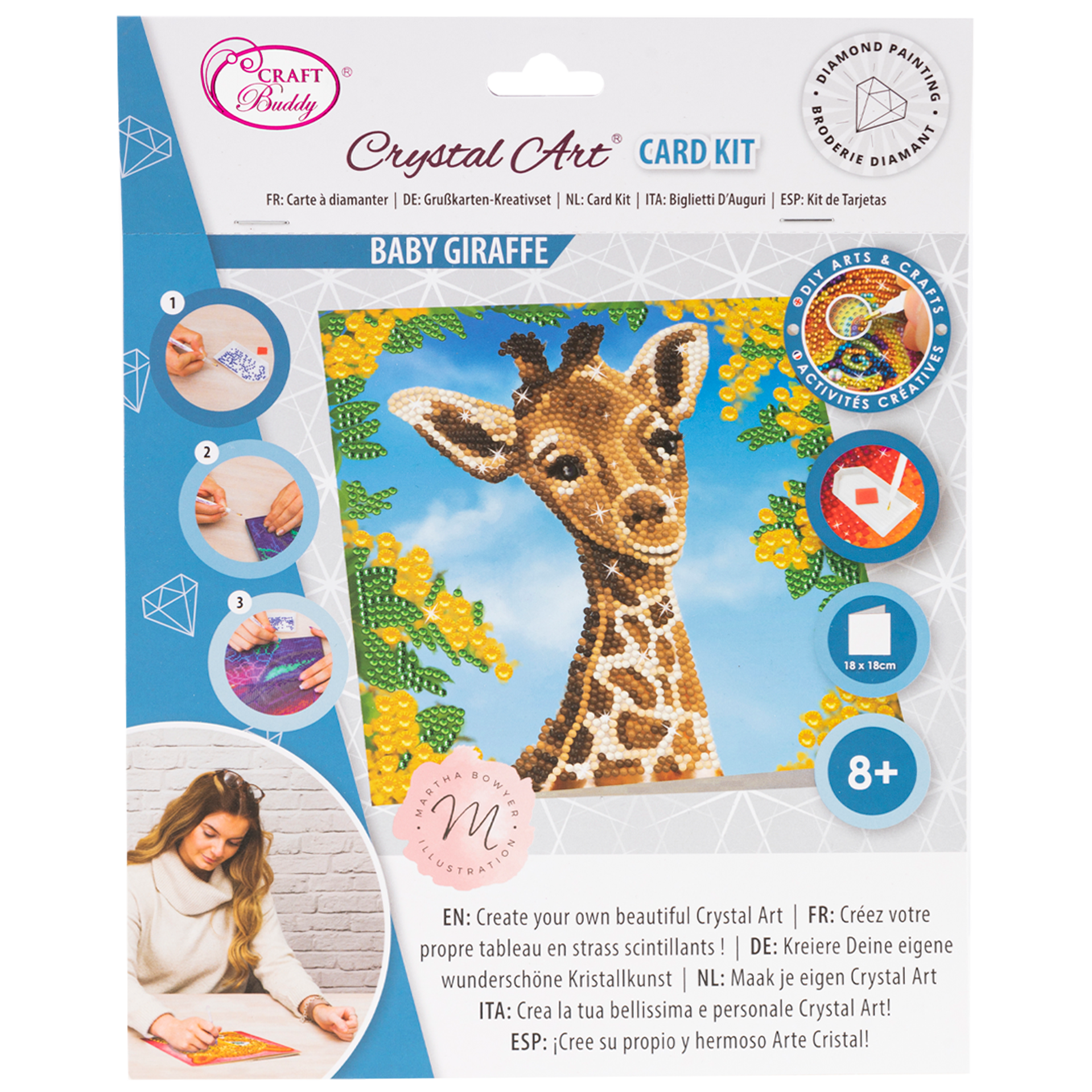 Crystal Card Kit, giraff