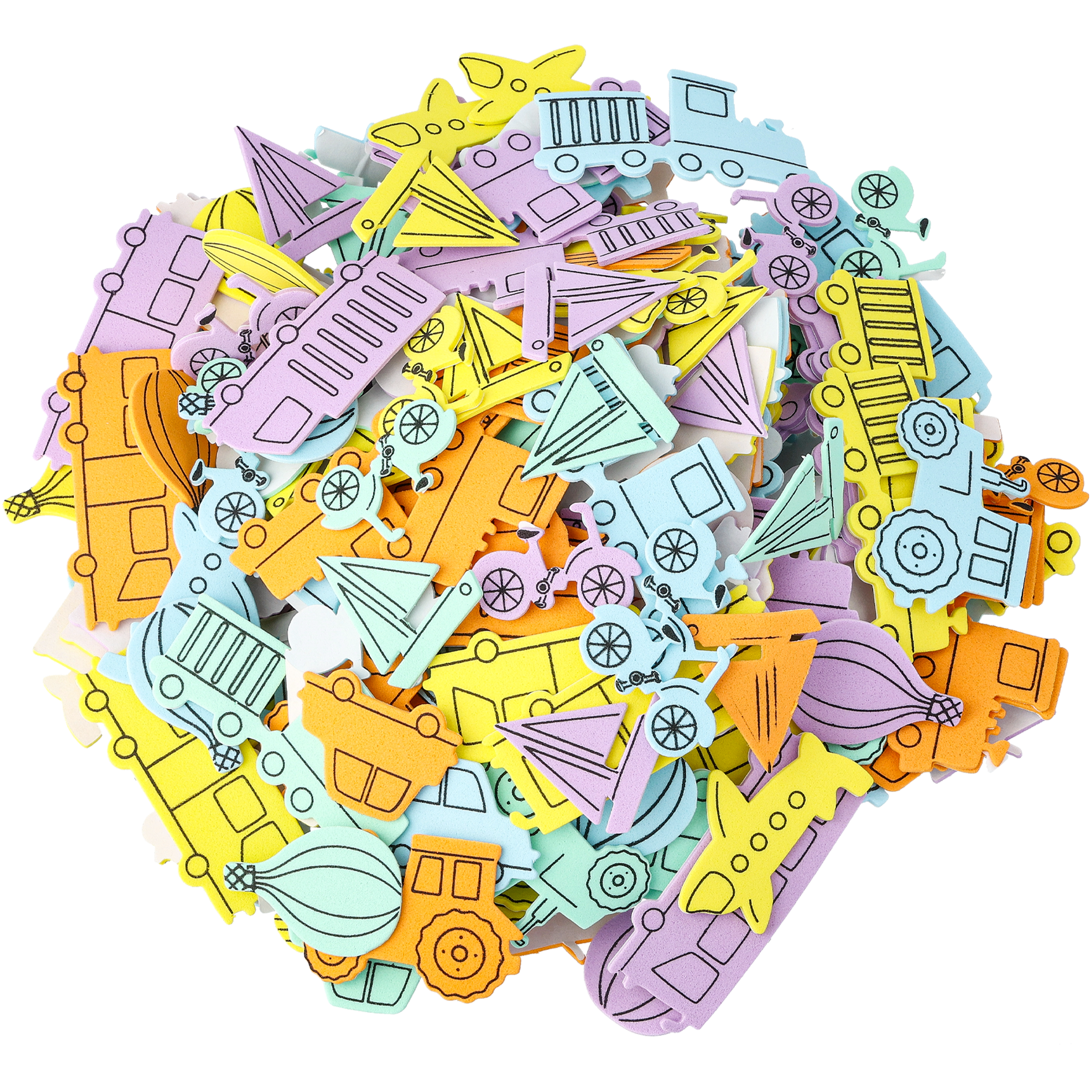 Foam stickers transport