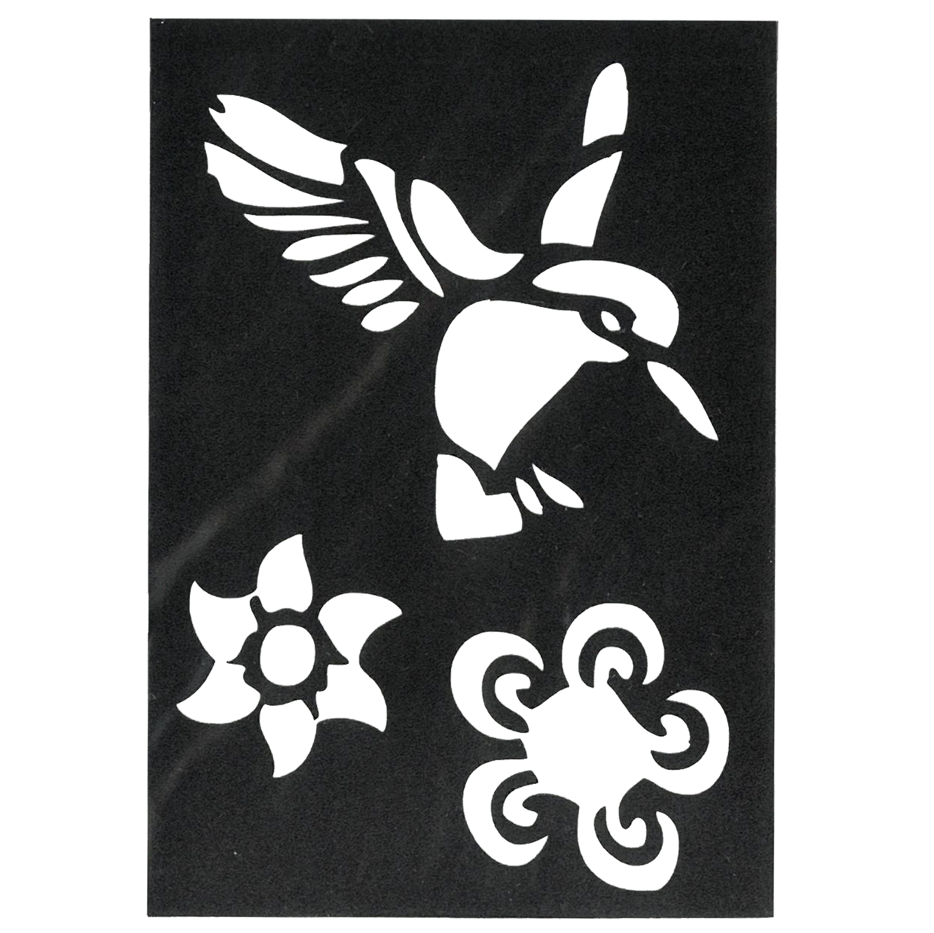 Lille selvklæbende stencil, fugl