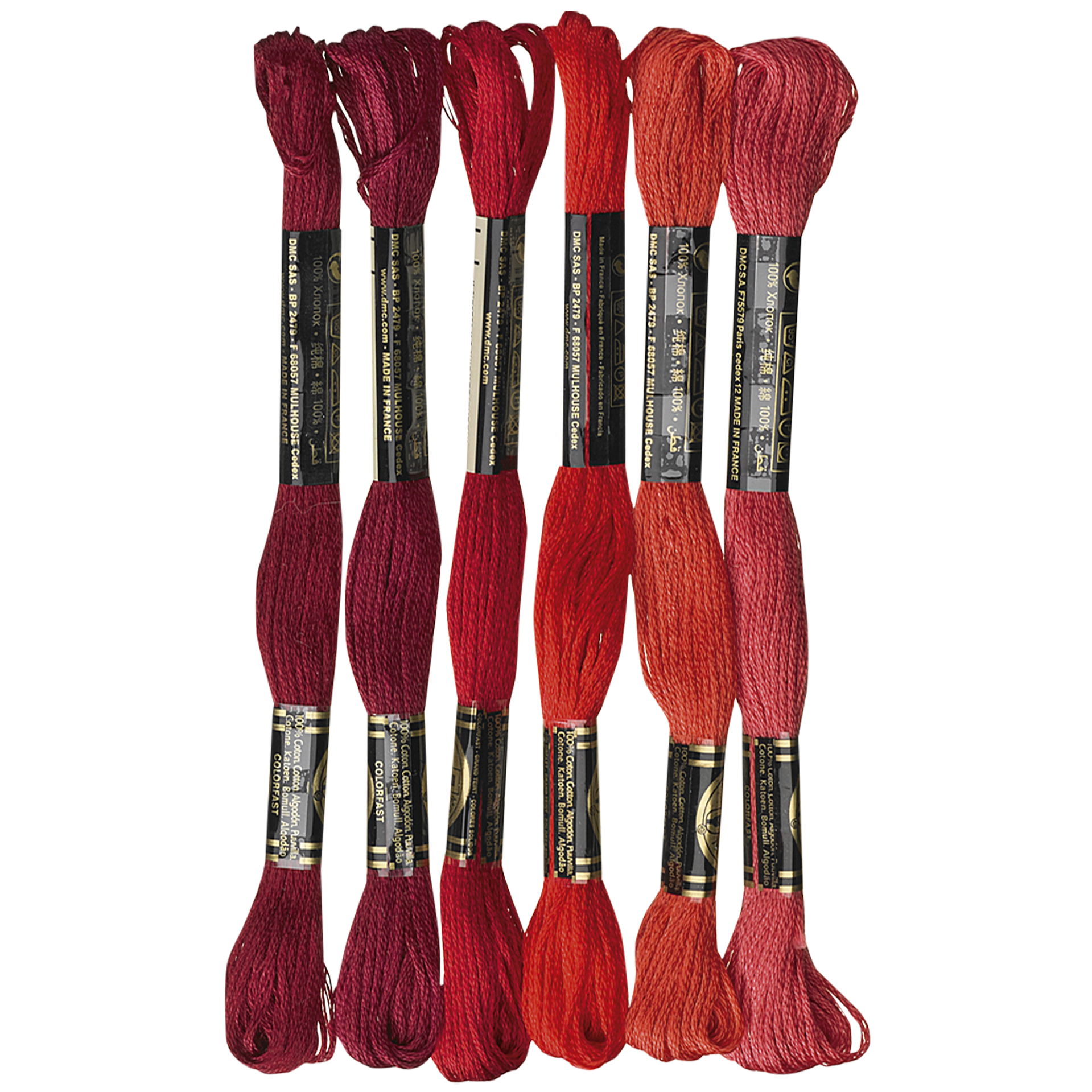 Moulinégarn, røde nyanser