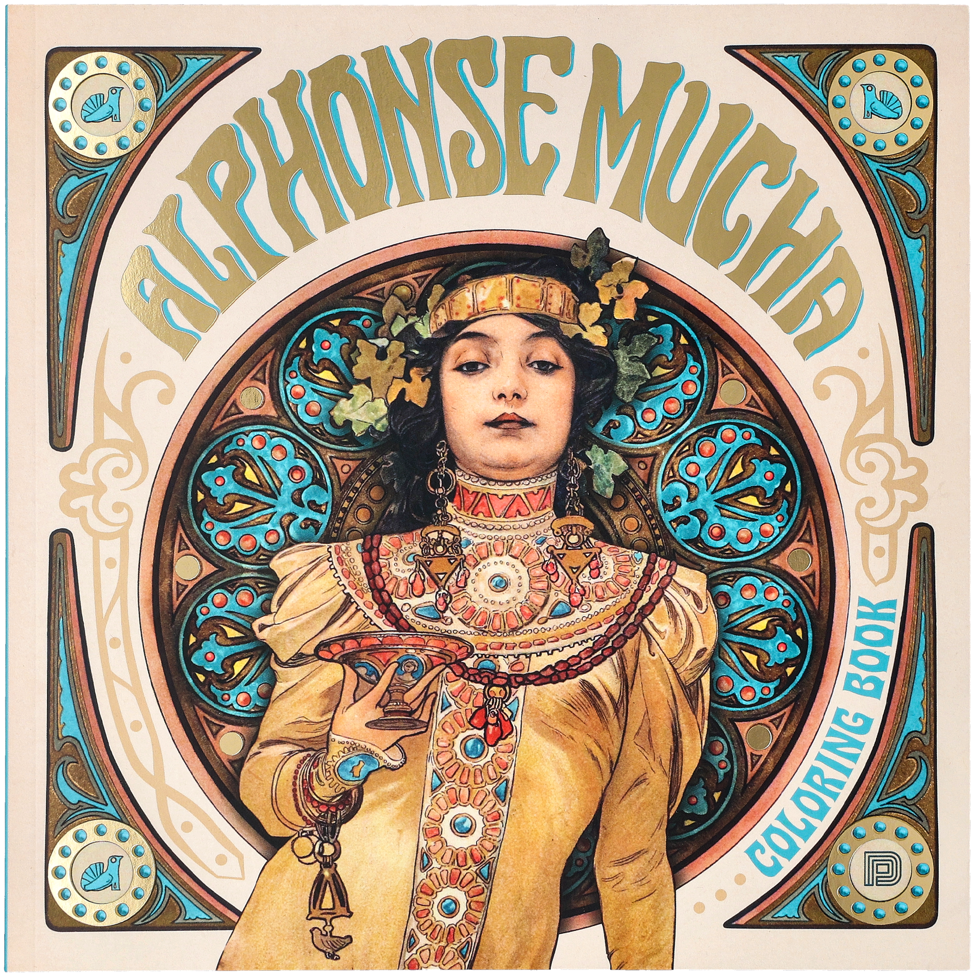 Alphonse Mucha colouring book
