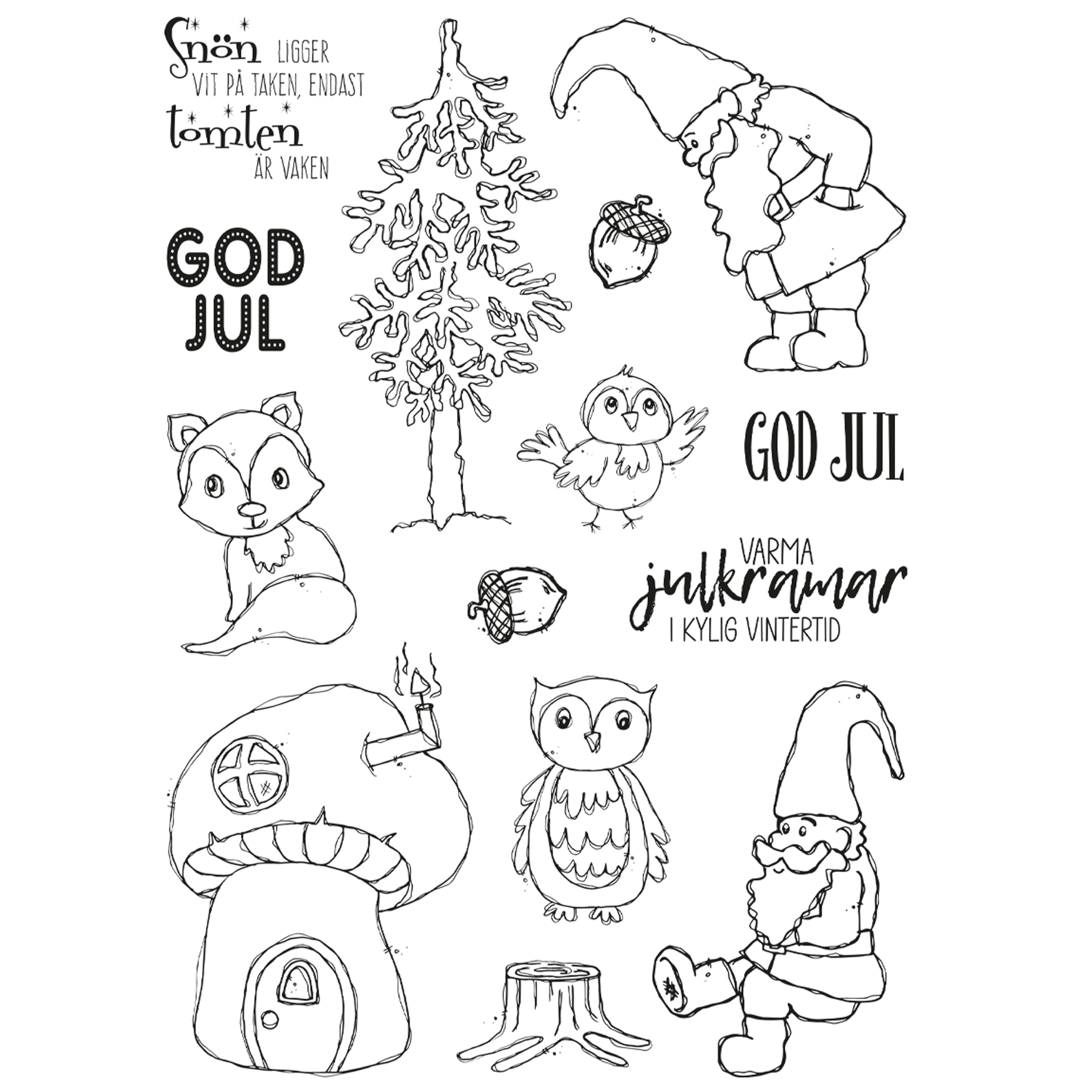 Clear Stamps, tonttu ja kaverit