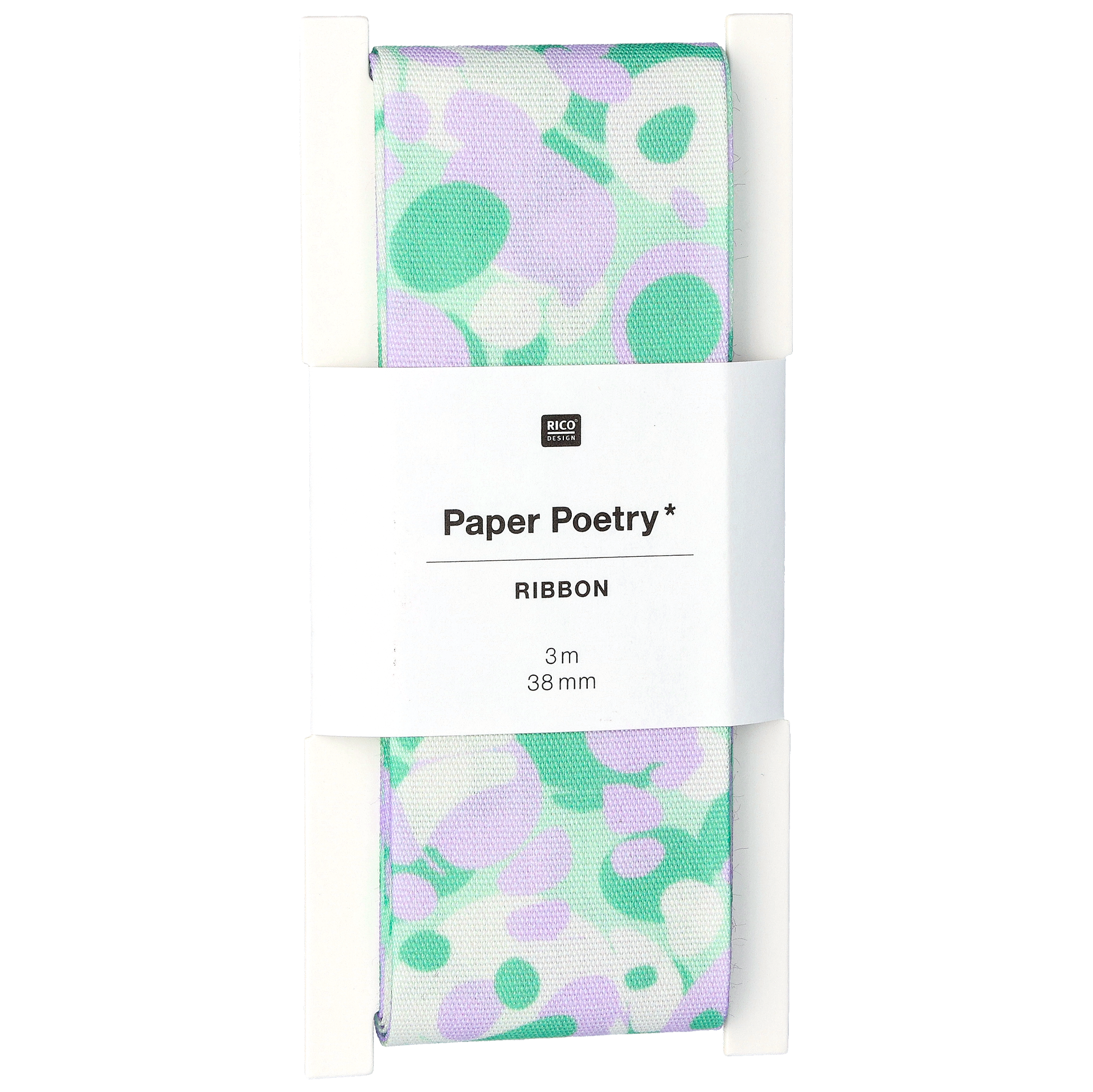 Abstrakt Polyesterband, Grön